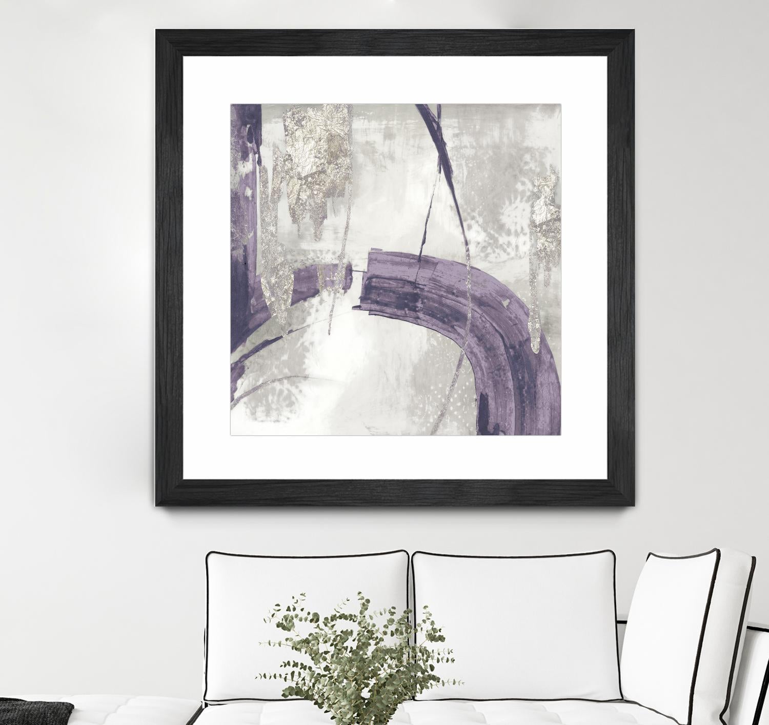 Black Ink I Lavender Version by PI Studio on GIANT ART - purple abstract