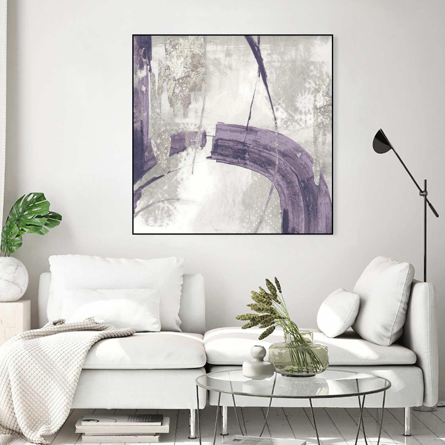Black Ink I Lavender Version by PI Studio on GIANT ART - purple abstract