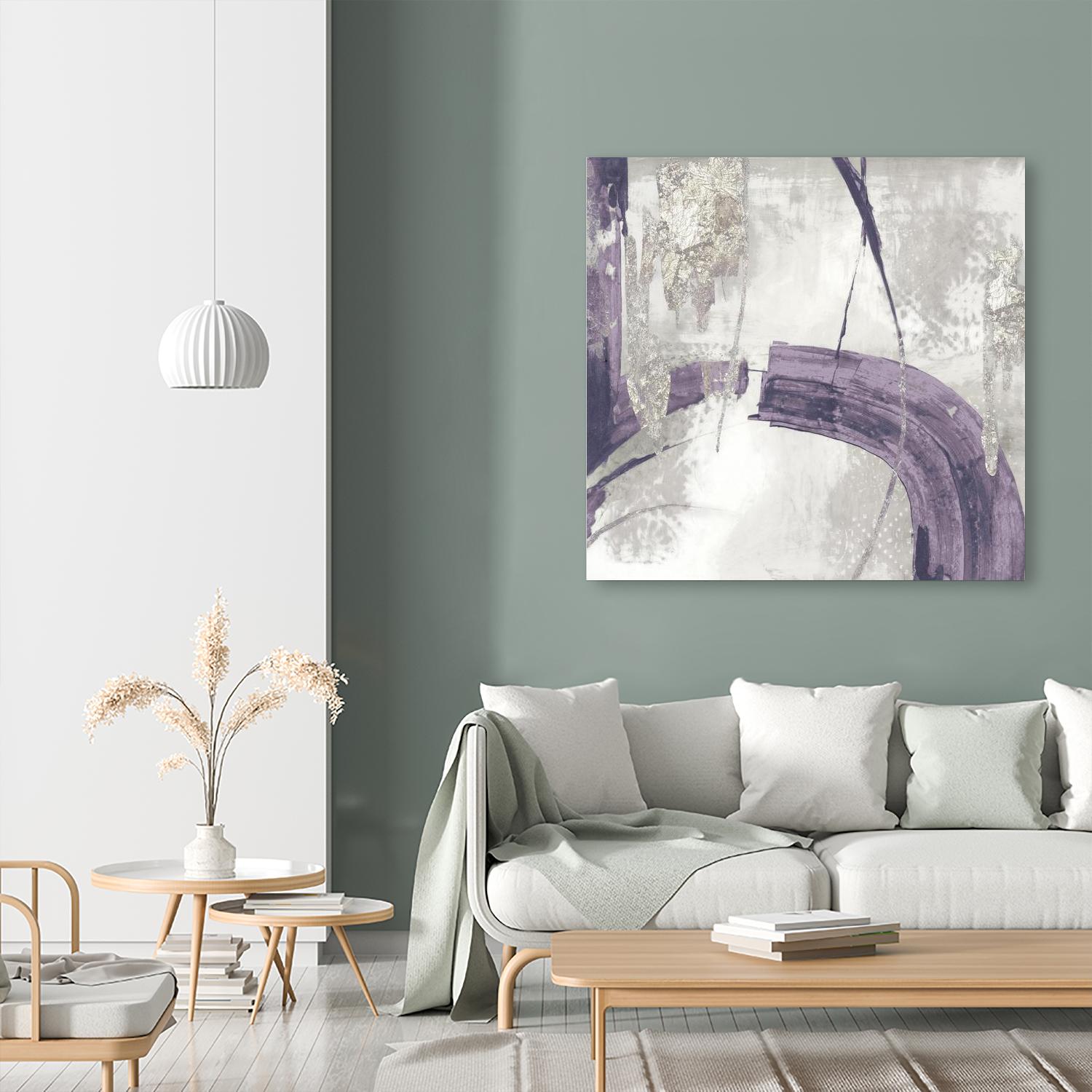 Black Ink I Lavender Version by PI Studio on GIANT ART - purple abstract