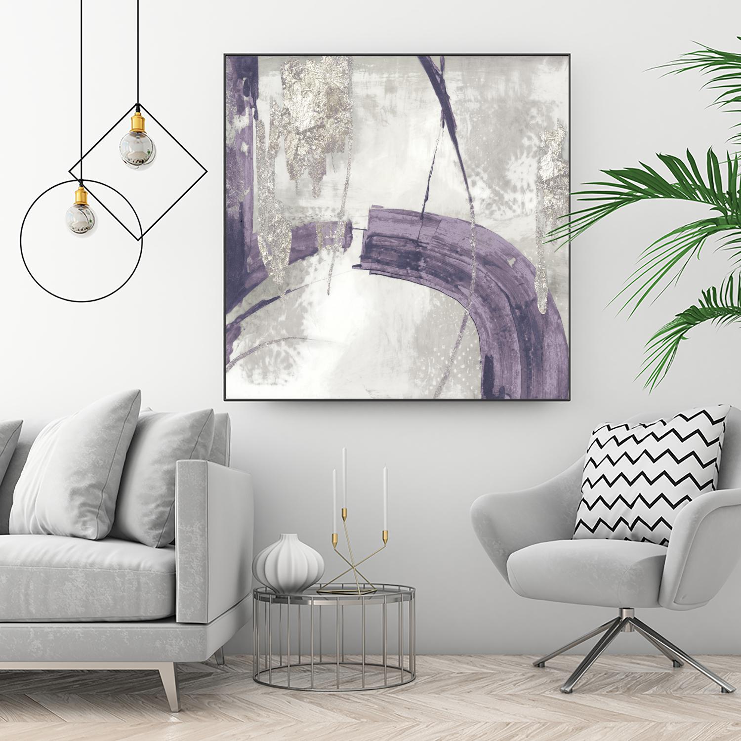 Black Ink I Lavender Version by PI Studio on GIANT ART - purple abstract