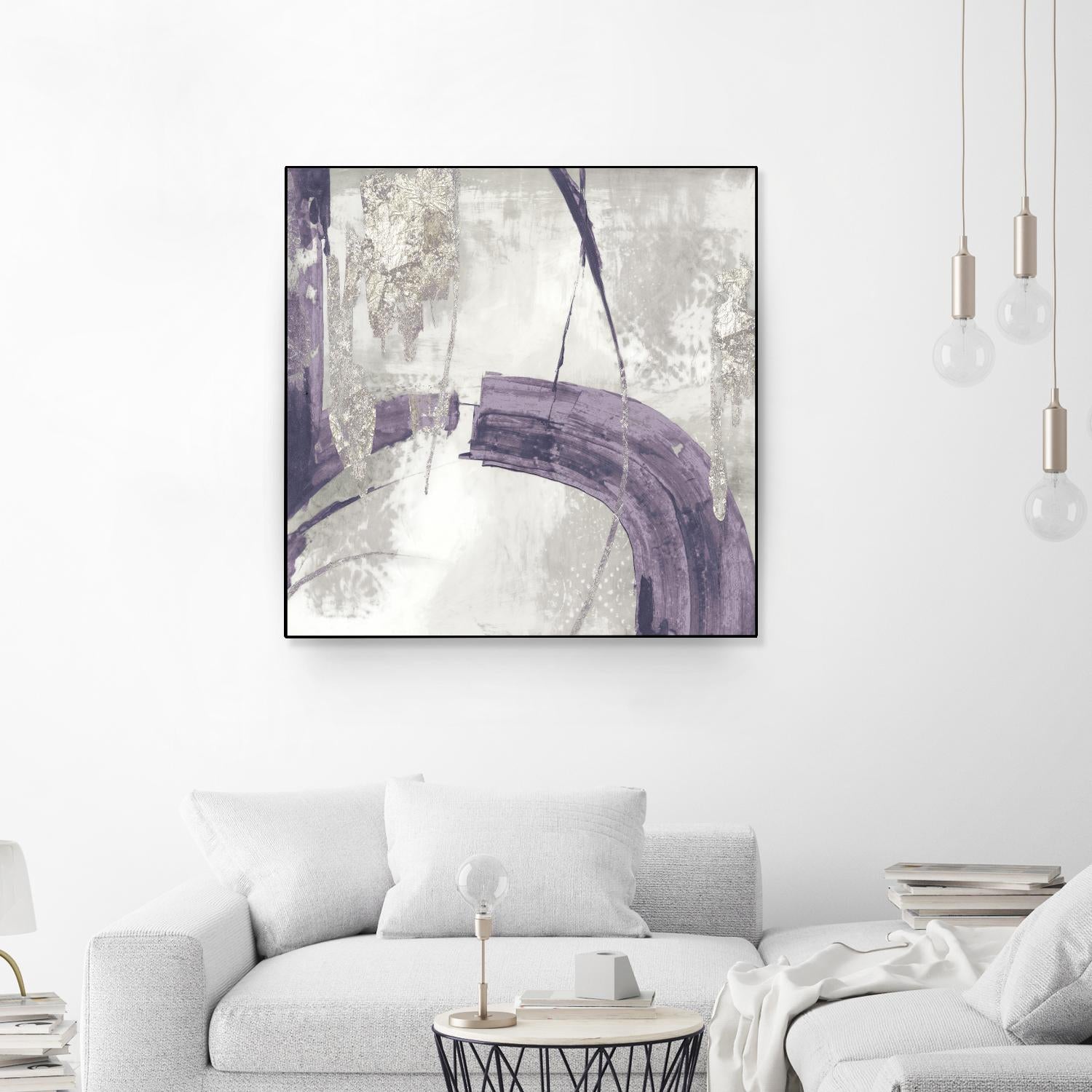 Black Ink I Lavender Version by PI Studio on GIANT ART - purple abstract