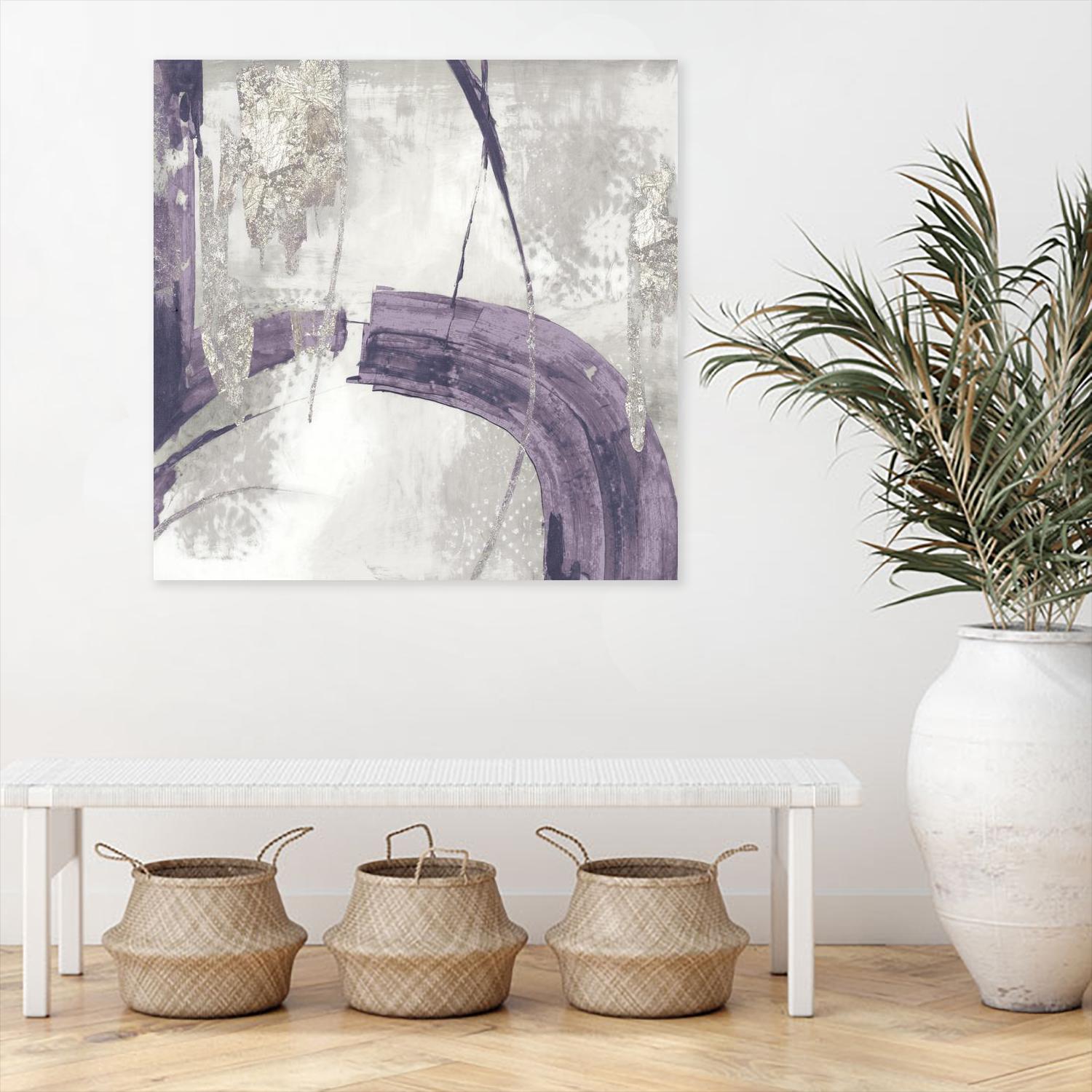 Black Ink I Lavender Version by PI Studio on GIANT ART - purple abstract