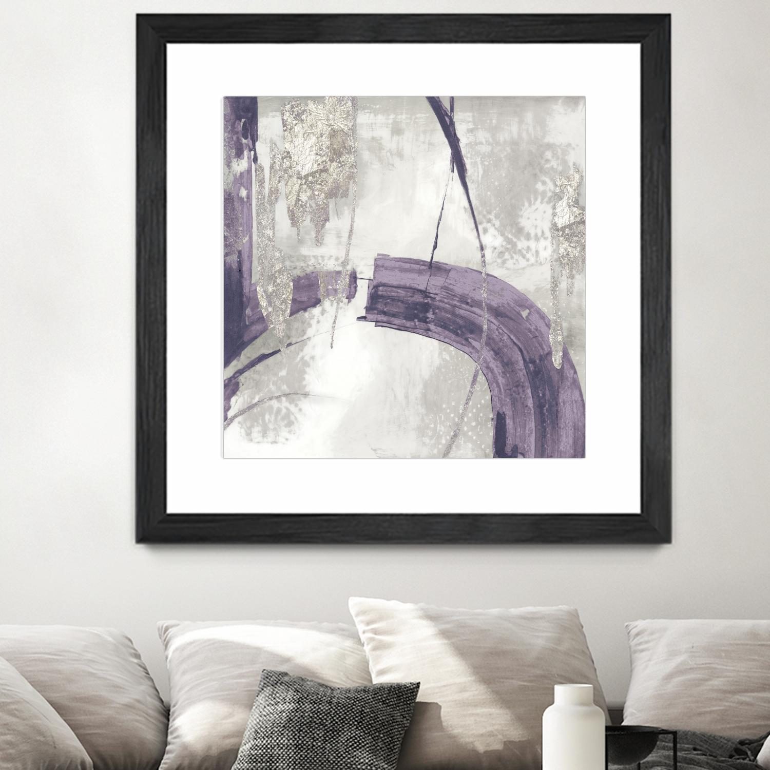 Black Ink I Lavender Version by PI Studio on GIANT ART - purple abstract