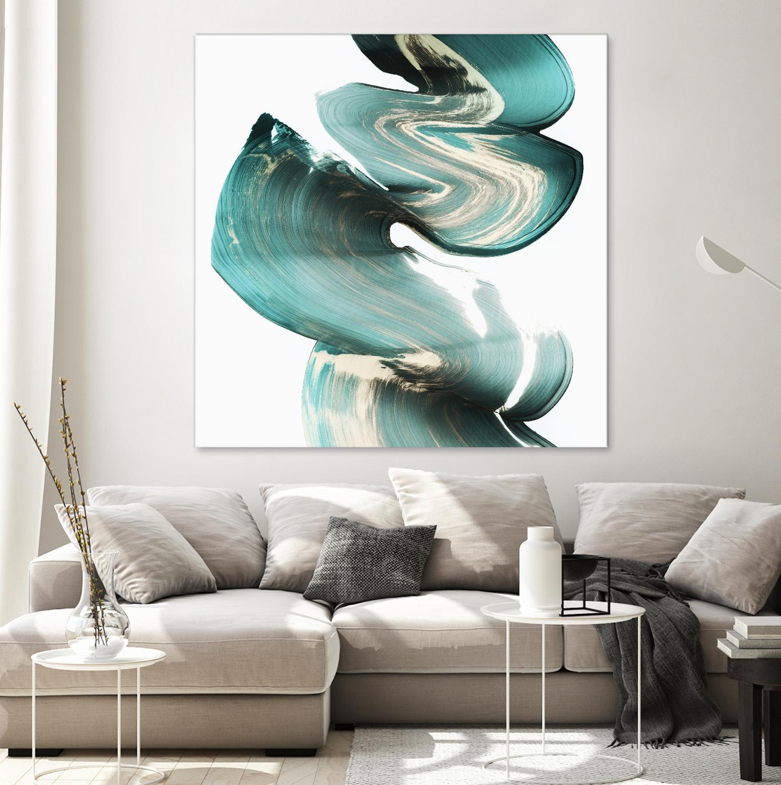 Swirl I by PI Studio on GIANT ART - white abstract