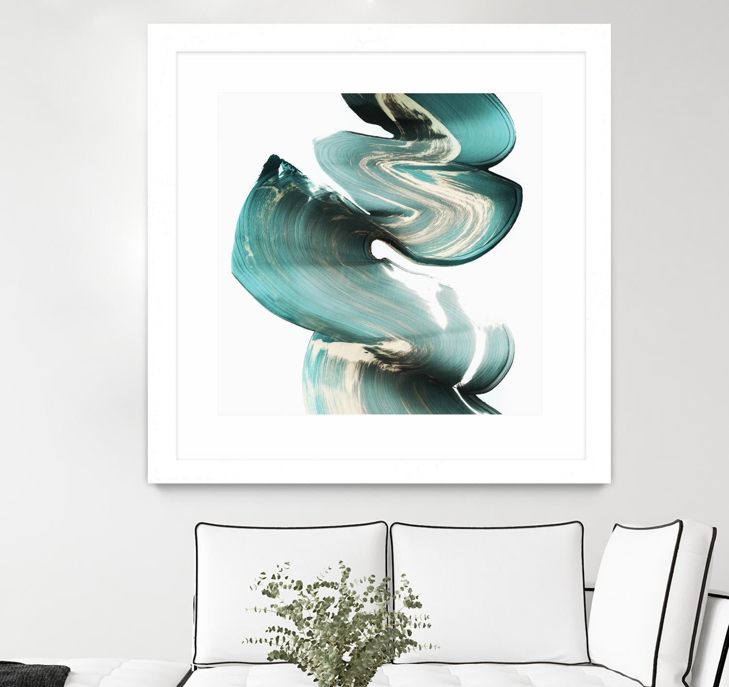Swirl I by PI Studio on GIANT ART - white abstract