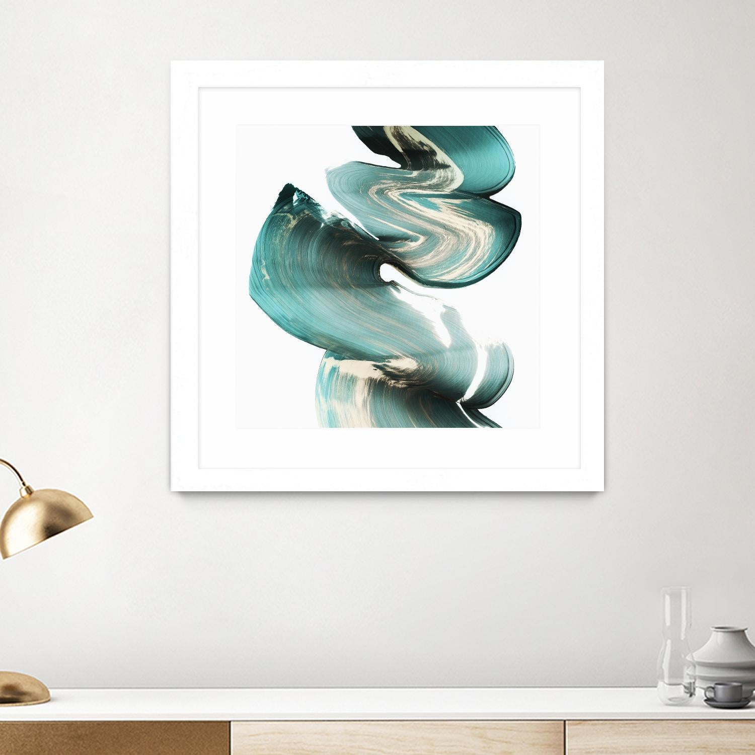 Swirl I by PI Studio on GIANT ART - white abstract