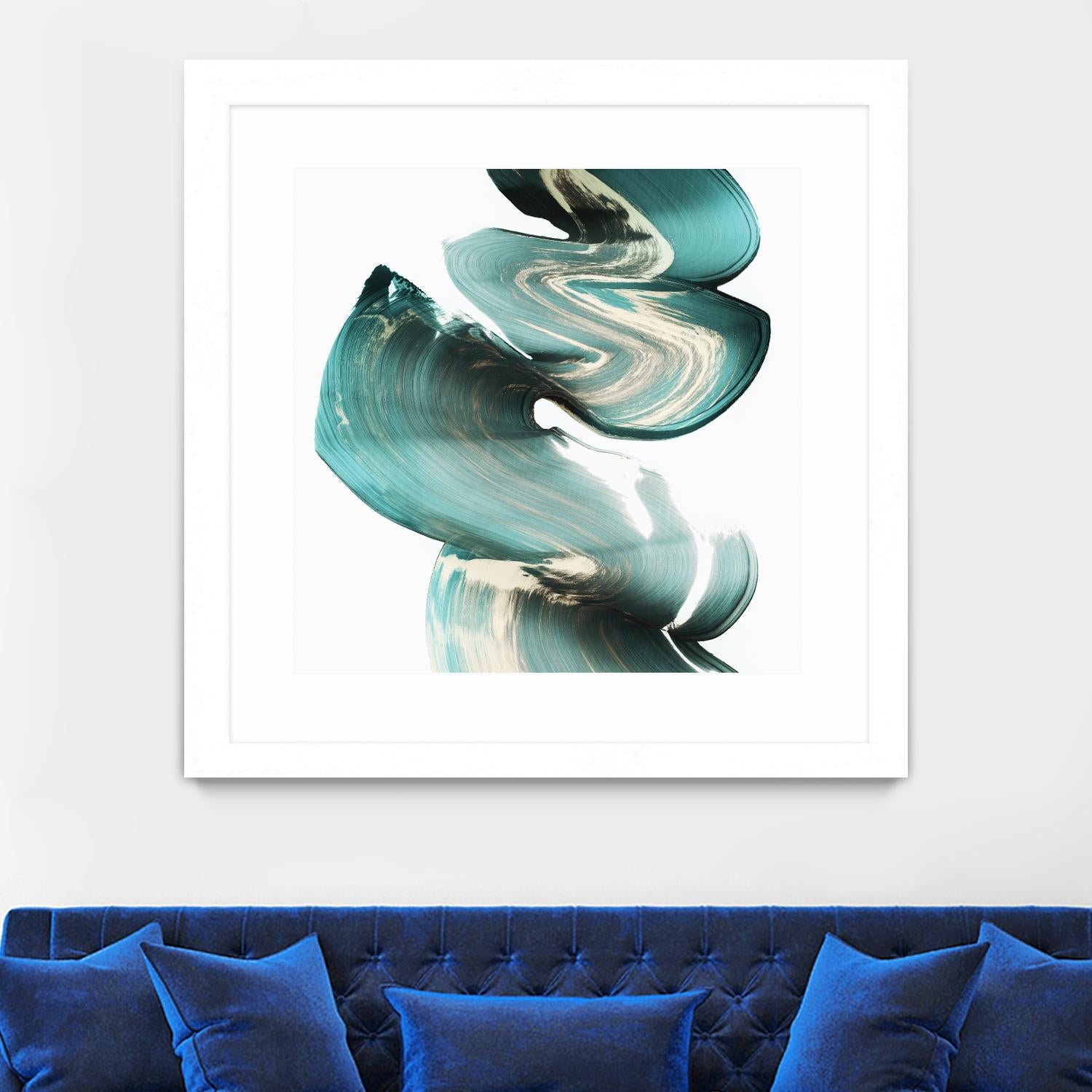 Swirl I by PI Studio on GIANT ART - white abstract