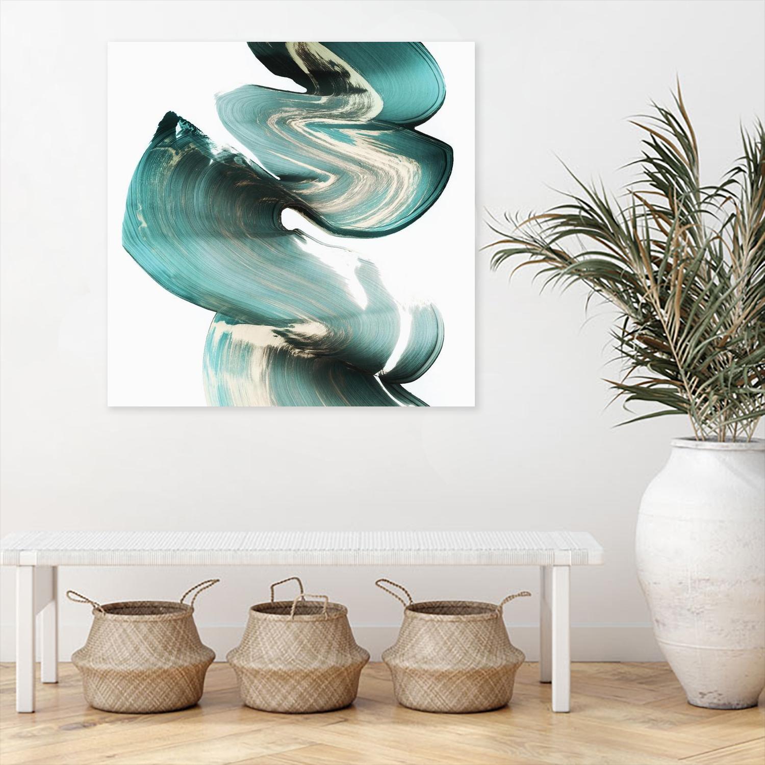 Swirl I by PI Studio on GIANT ART - white abstract