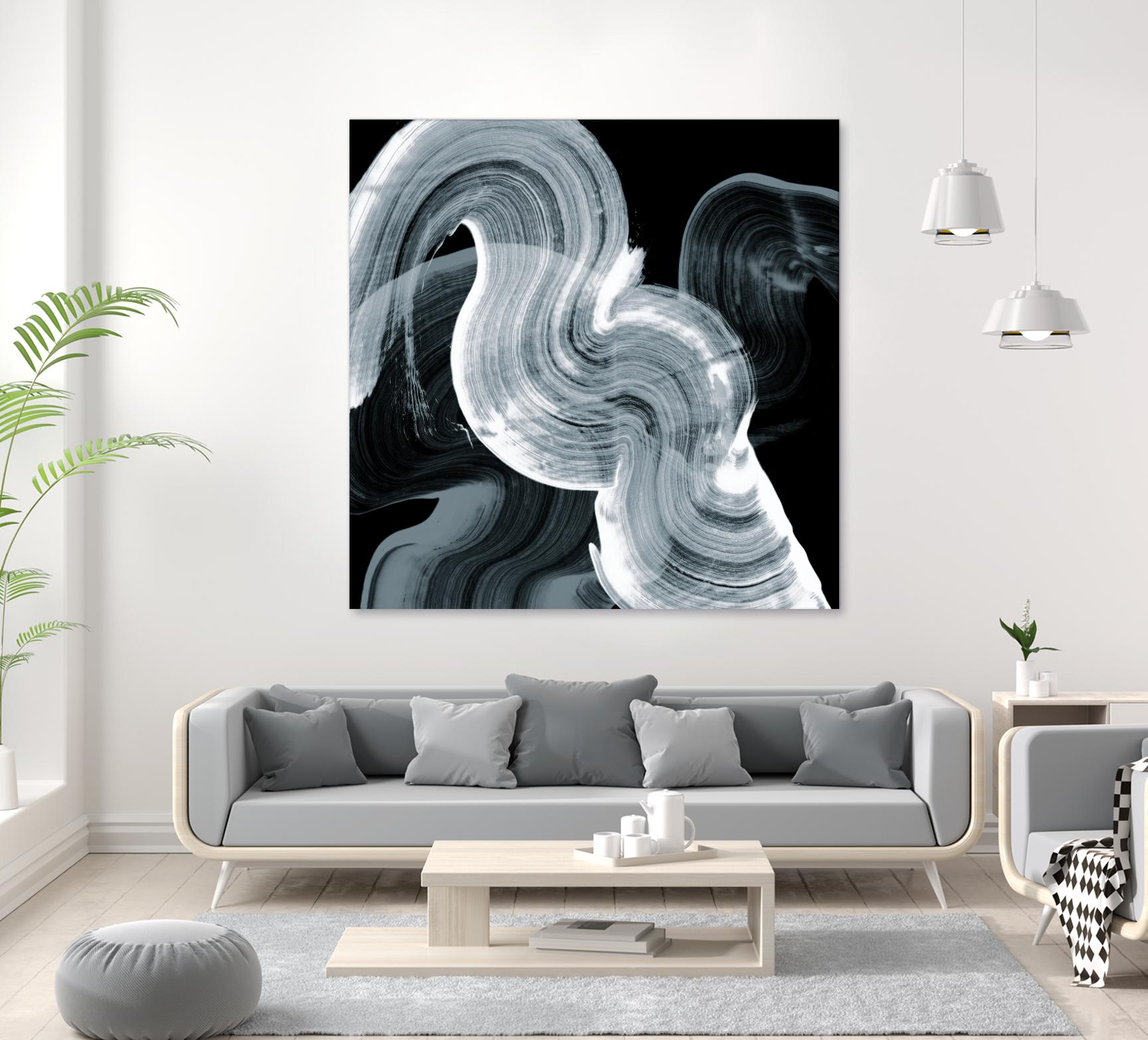 Swirl II by PI Studio on GIANT ART - white abstract