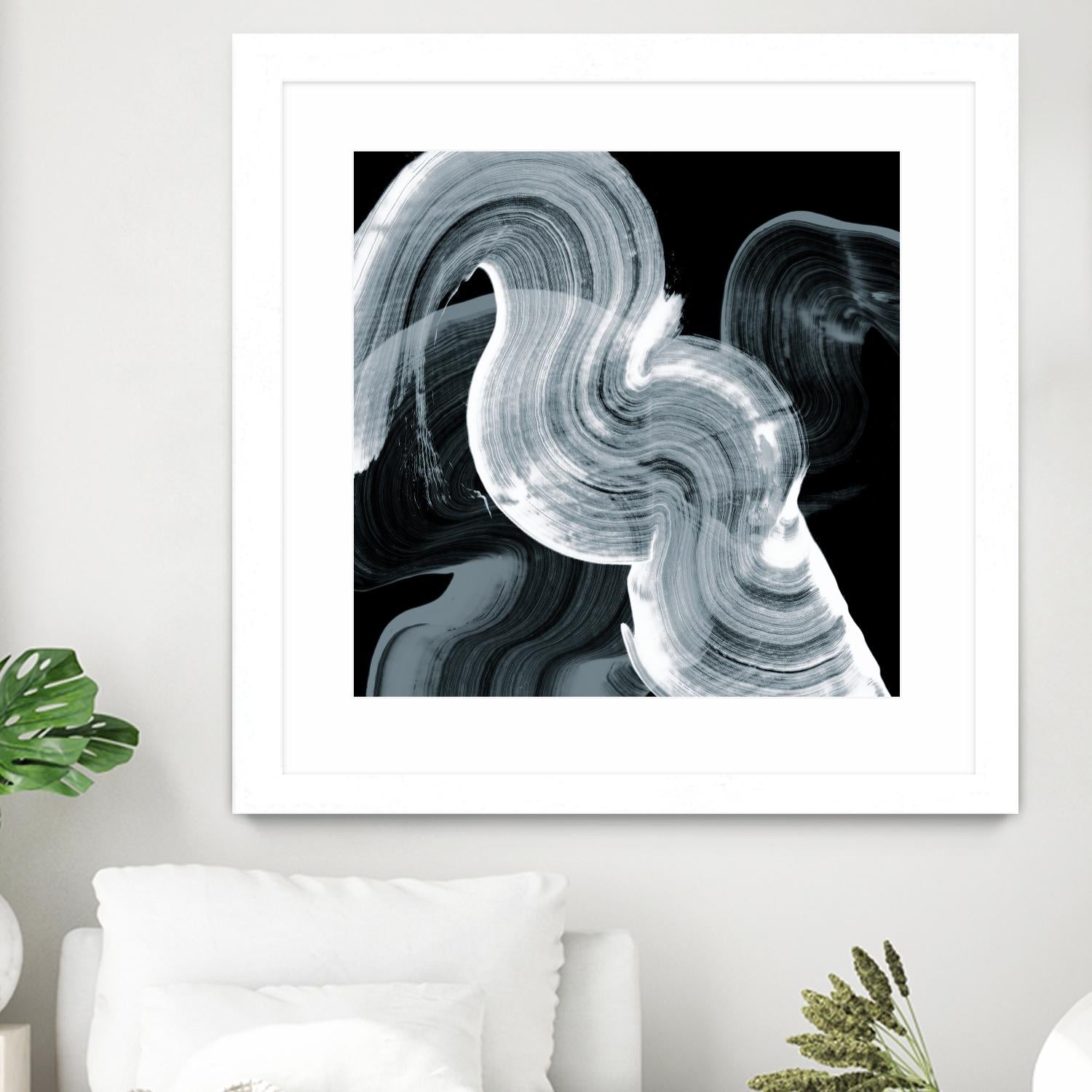 Swirl II by PI Studio on GIANT ART - white abstract