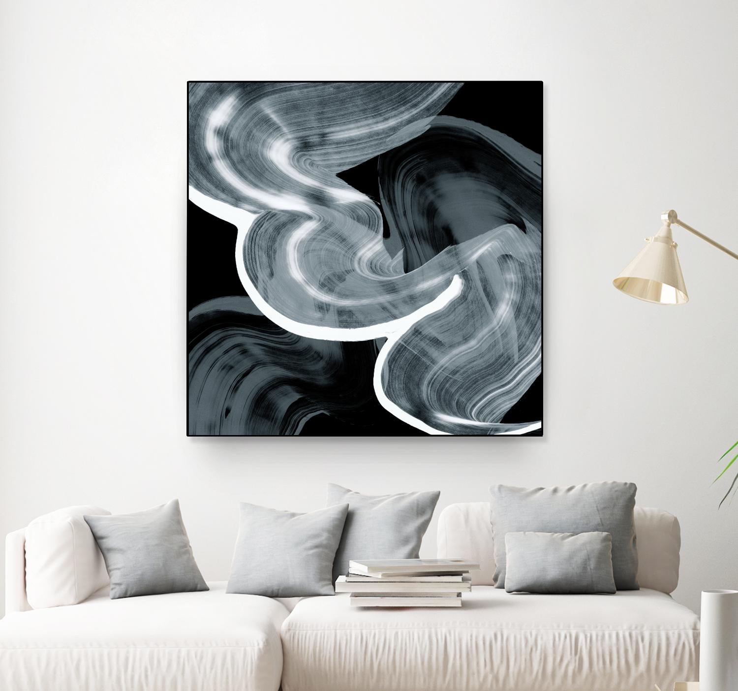 Swirl III by PI Studio on GIANT ART - white abstract