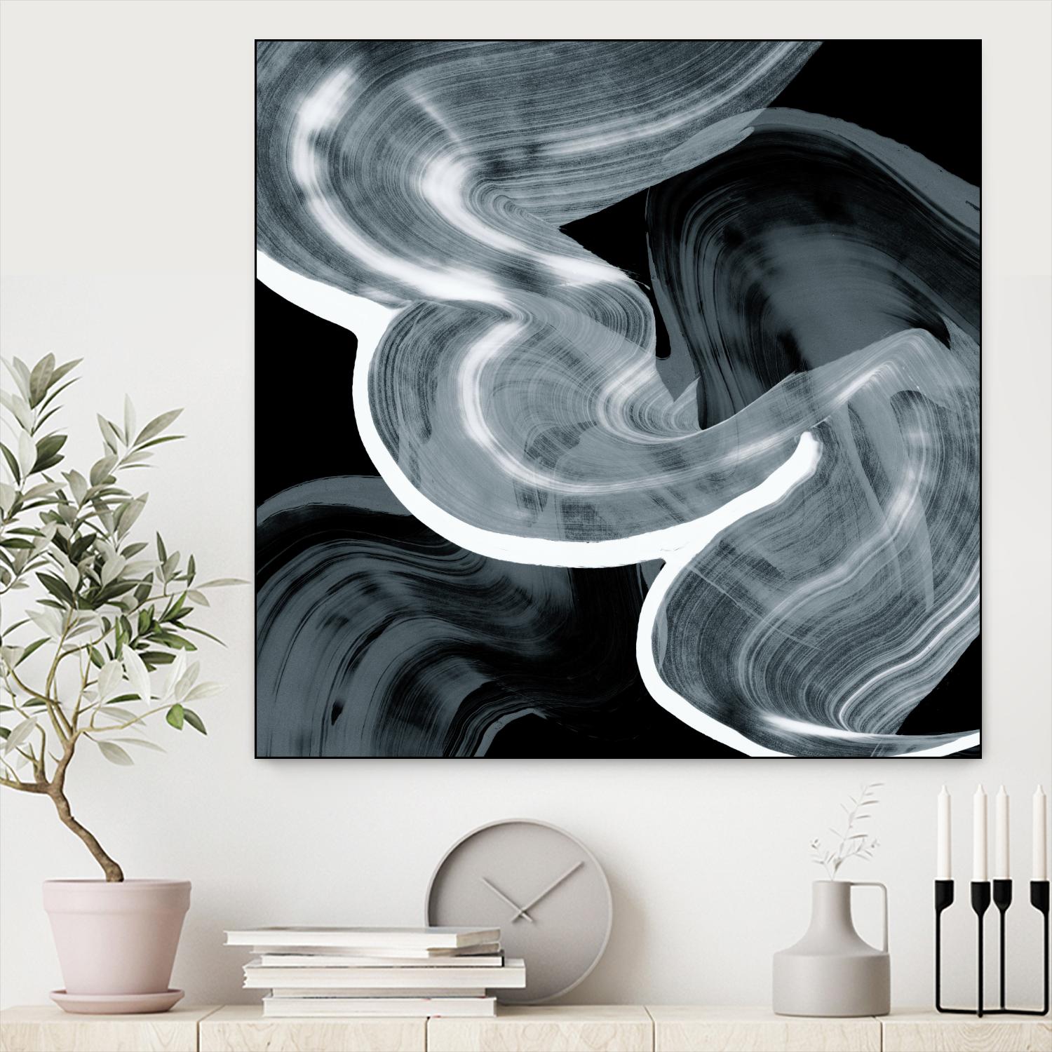 Swirl III by PI Studio on GIANT ART - white abstract