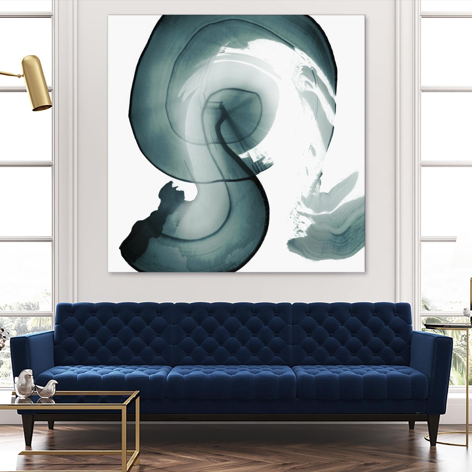 Swirl IV by PI Studio on GIANT ART - white abstract