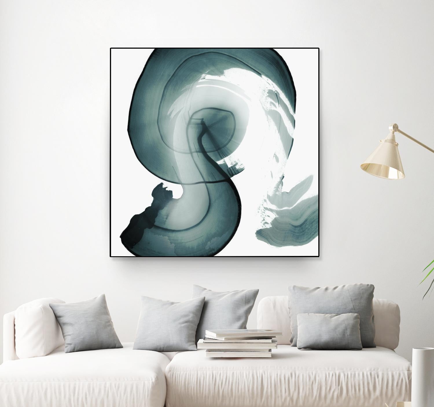 Swirl IV by PI Studio on GIANT ART - white abstract