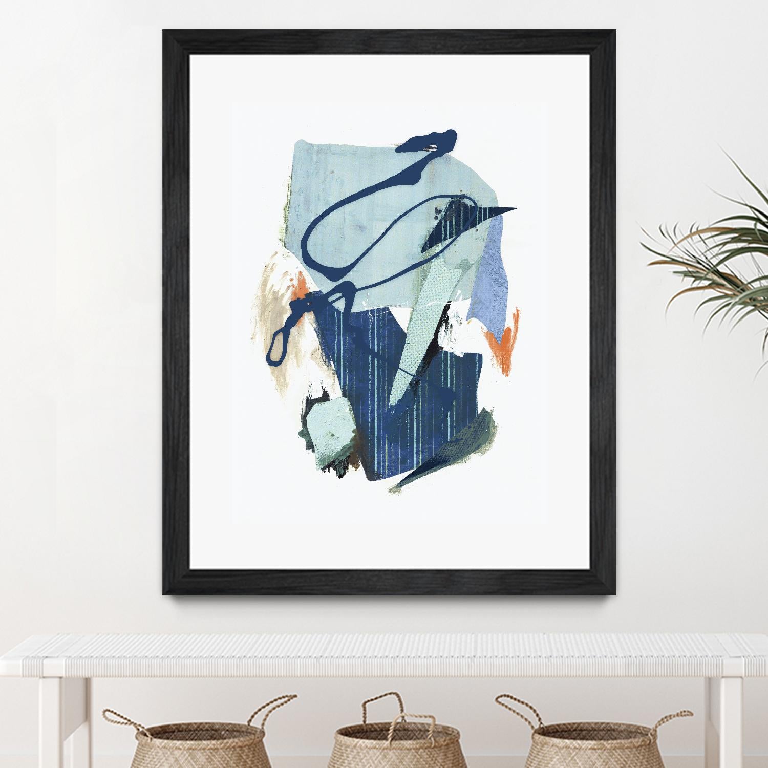 Collage I by PI Studio on GIANT ART - cyan abstract