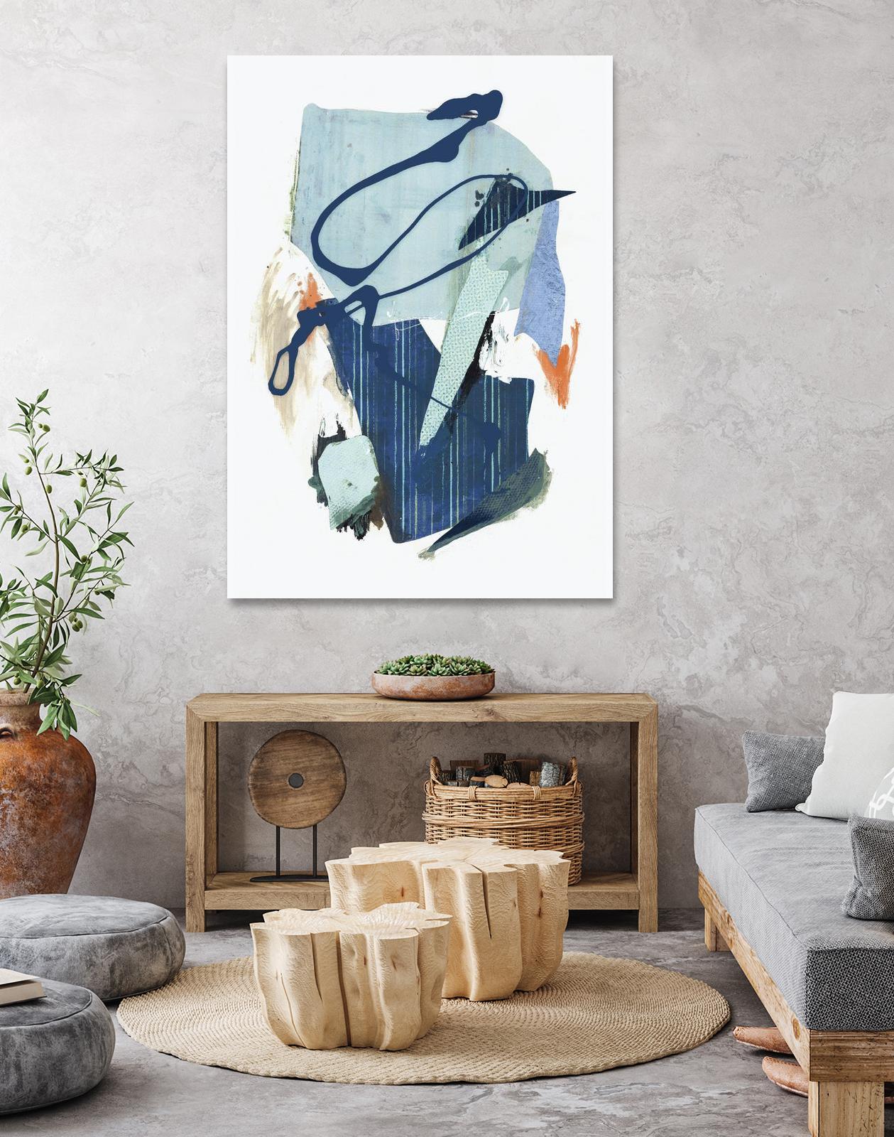 Collage I by PI Studio on GIANT ART - cyan abstract