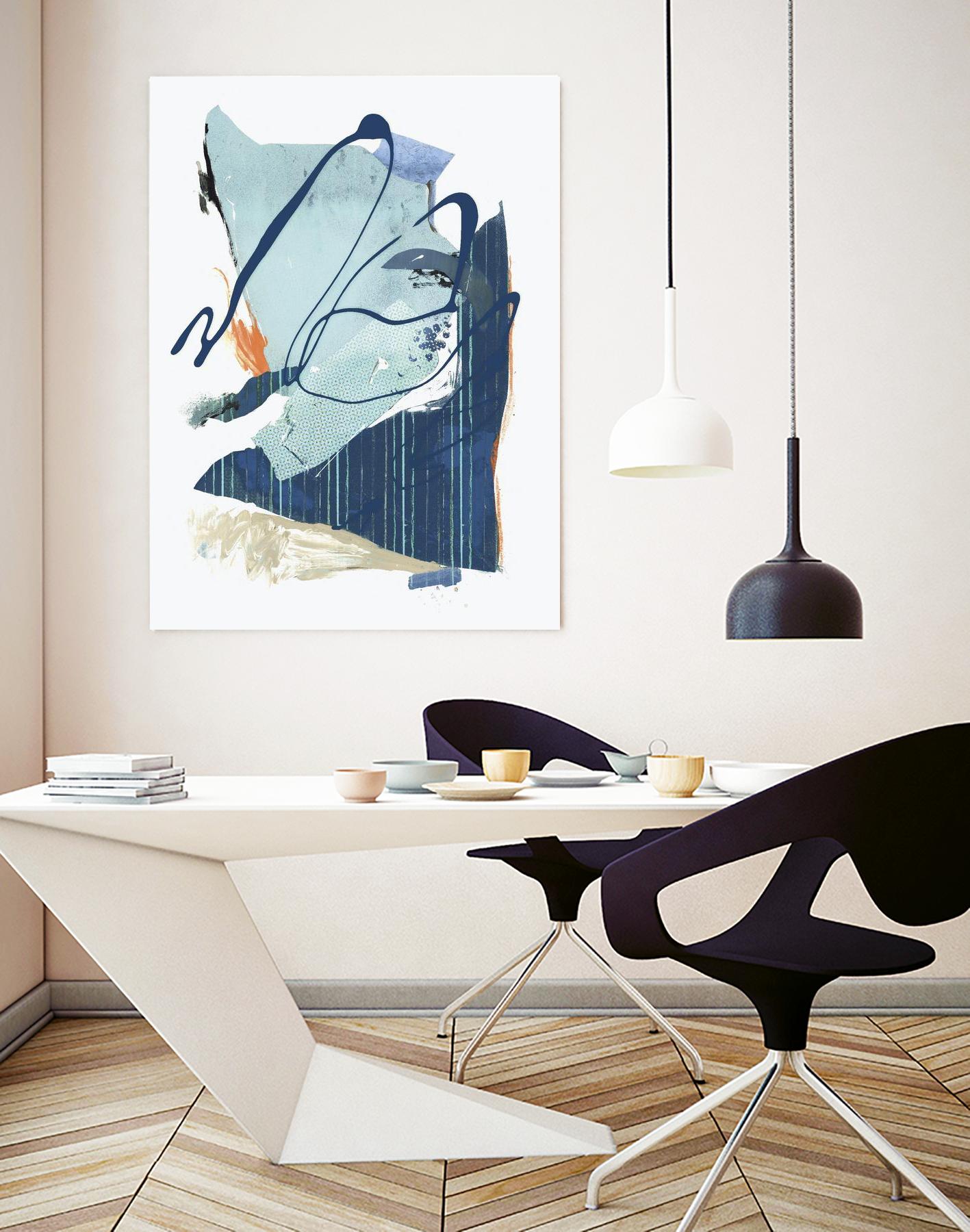 Collage III by PI Studio on GIANT ART - blue abstract