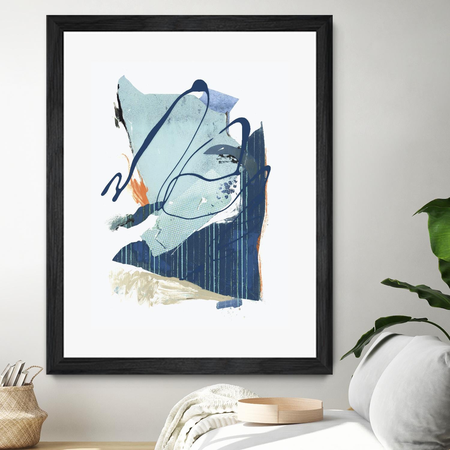 Collage III by PI Studio on GIANT ART - blue abstract