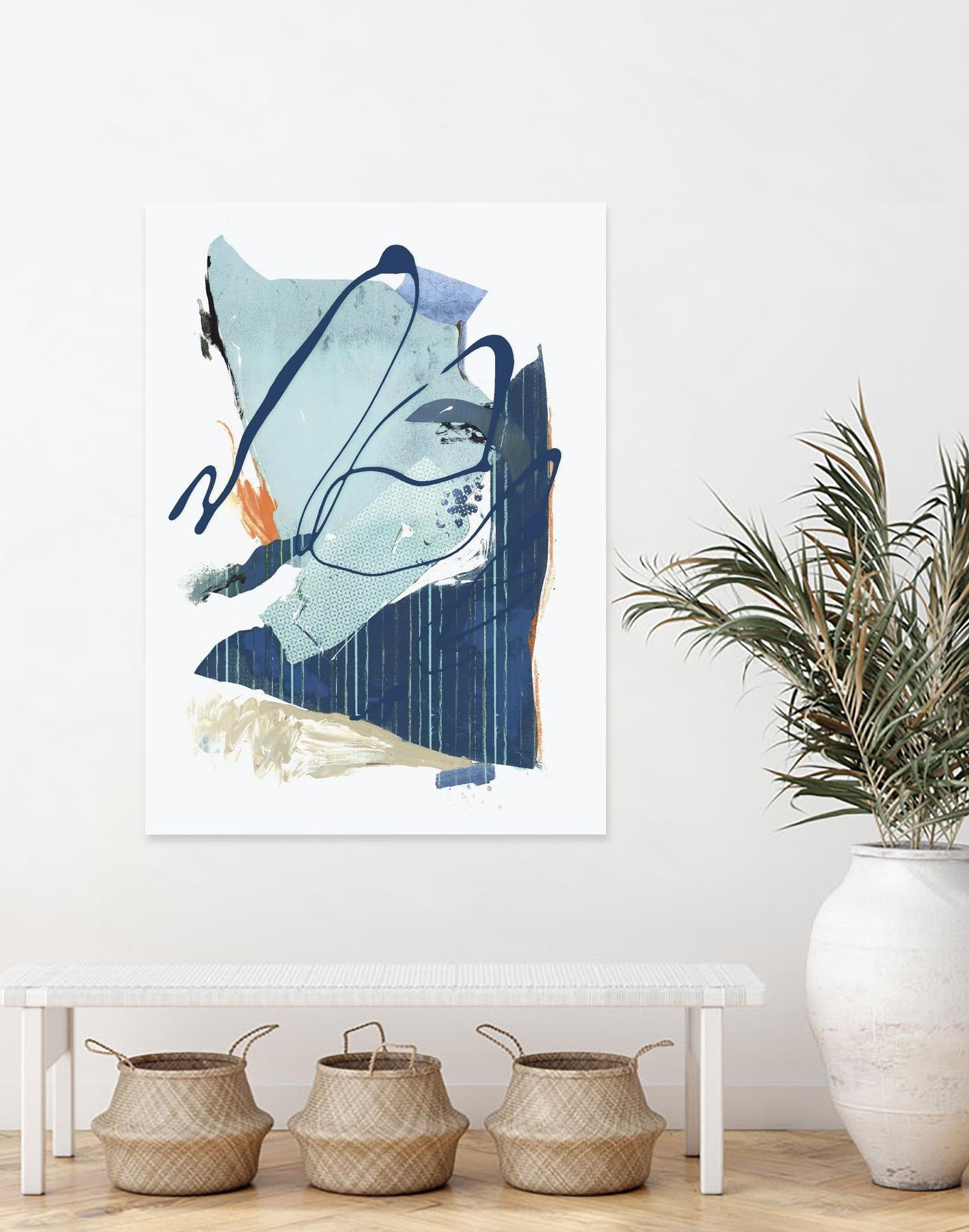 Collage III by PI Studio on GIANT ART - blue abstract