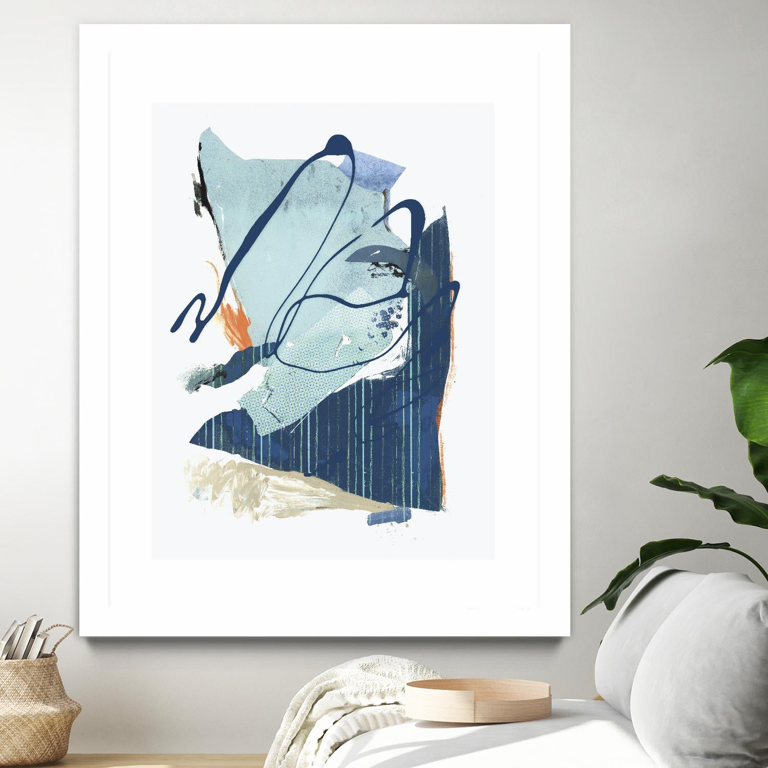 Collage III by PI Studio on GIANT ART - blue abstract