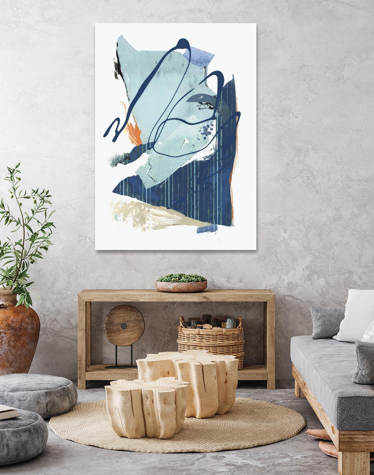 Collage III by PI Studio on GIANT ART - blue abstract