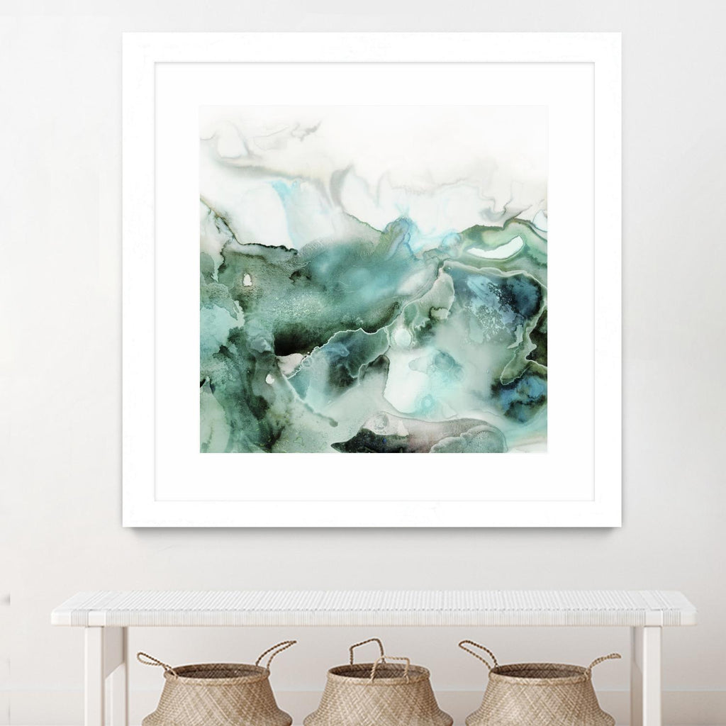 Mint Bubbles I by PI Studio on GIANT ART - white abstract