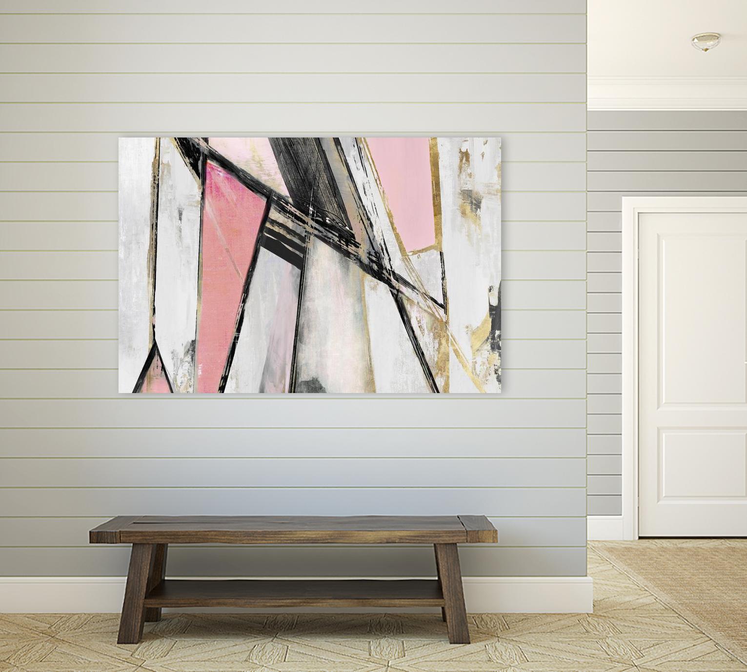 Warm Geometric I Blush Version by PI Studio on GIANT ART - pink abstract