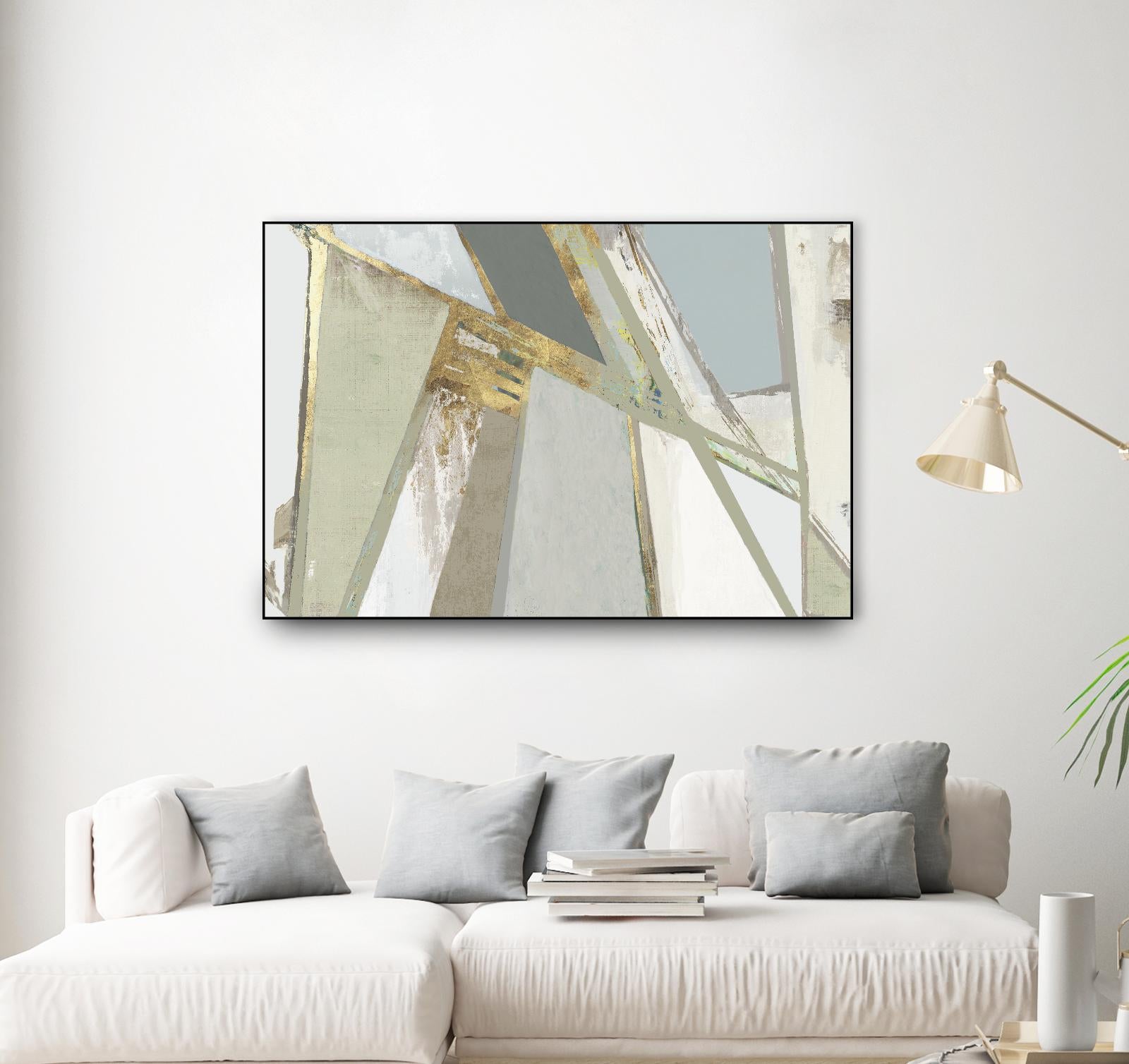 Warm Geometric I Neutral Version by PI Studio on GIANT ART - gold abstract