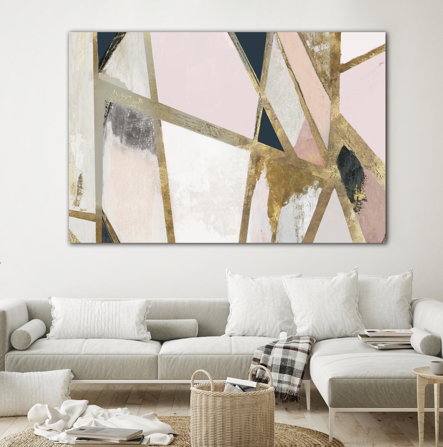 Warm Geometric II Blush Version by PI Studio on GIANT ART - pink abstract