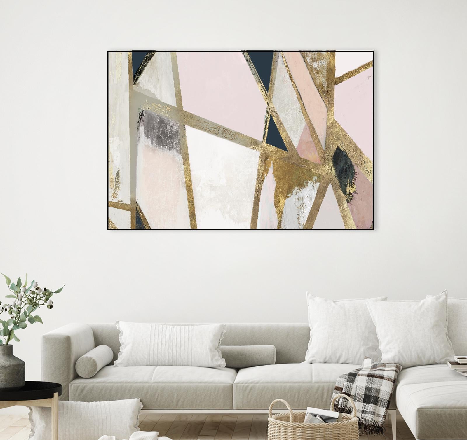 Warm Geometric II Blush Version by PI Studio on GIANT ART - pink abstract