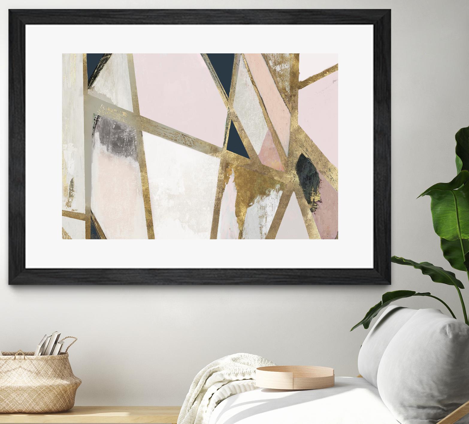 Warm Geometric II Blush Version by PI Studio on GIANT ART - pink abstract