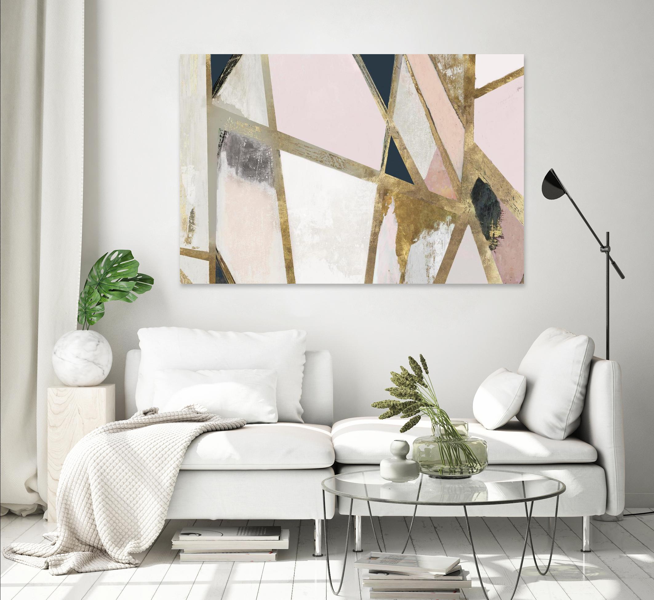 Warm Geometric II Blush Version by PI Studio on GIANT ART - pink abstract