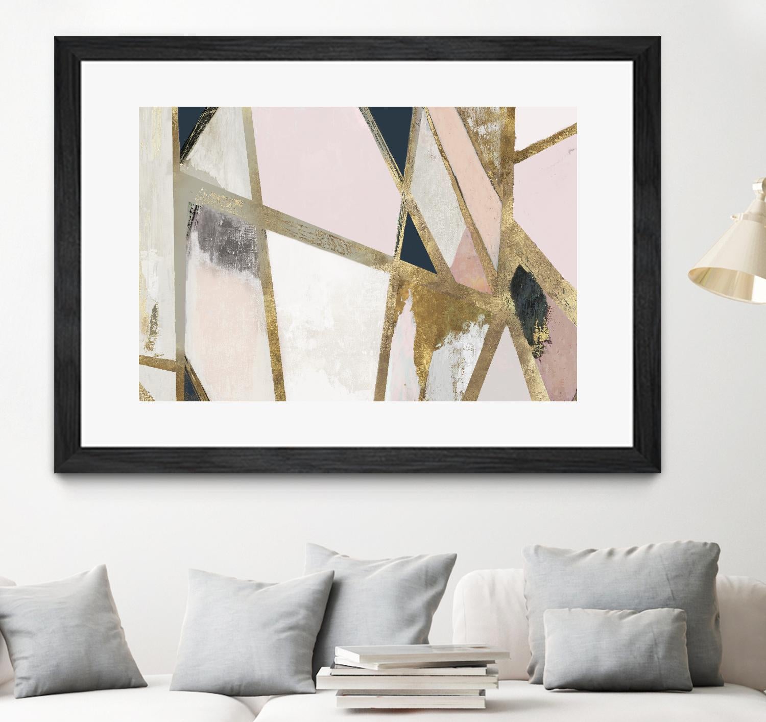 Warm Geometric II Blush Version by PI Studio on GIANT ART - pink abstract