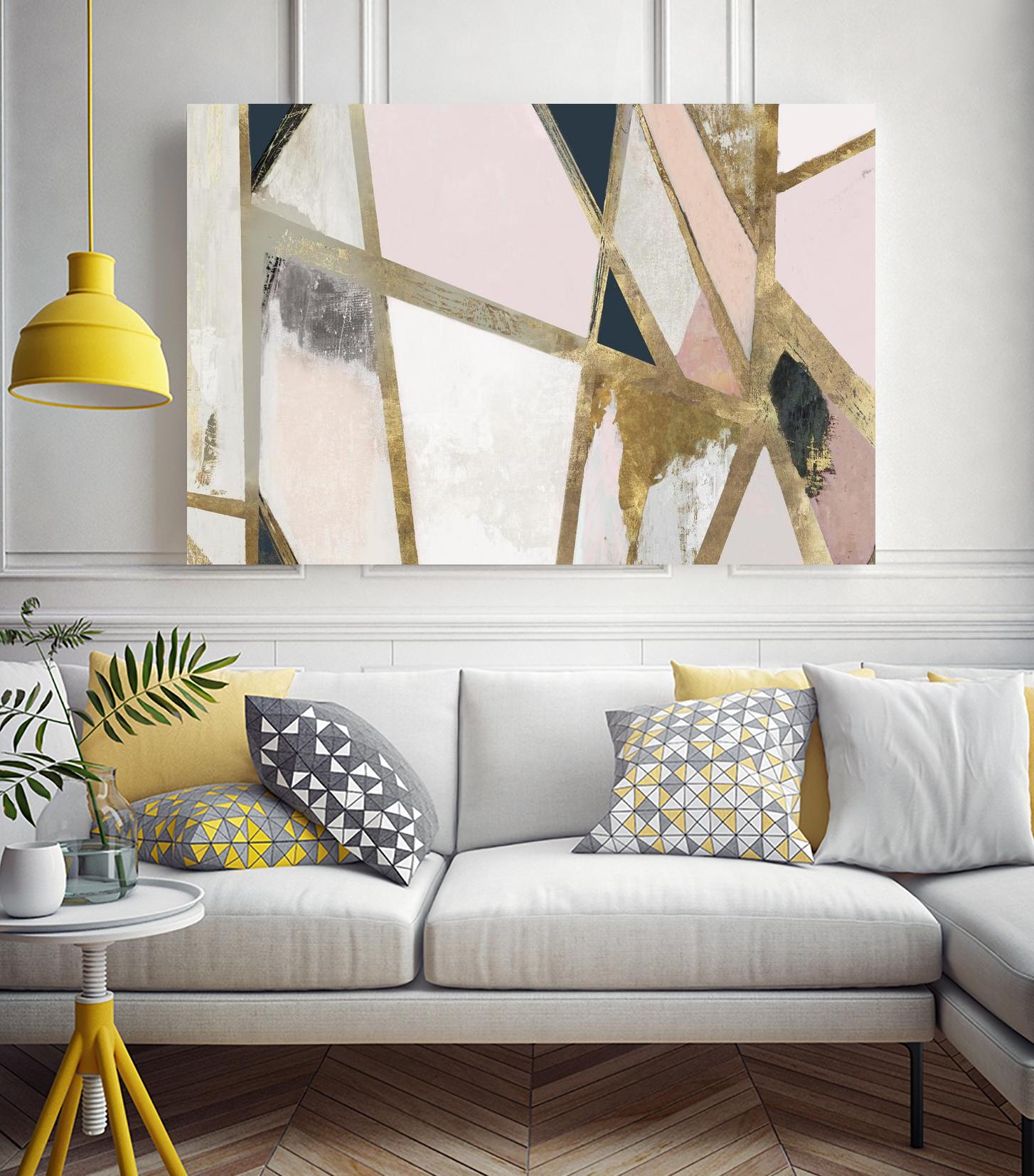 Warm Geometric II Blush Version by PI Studio on GIANT ART - pink abstract