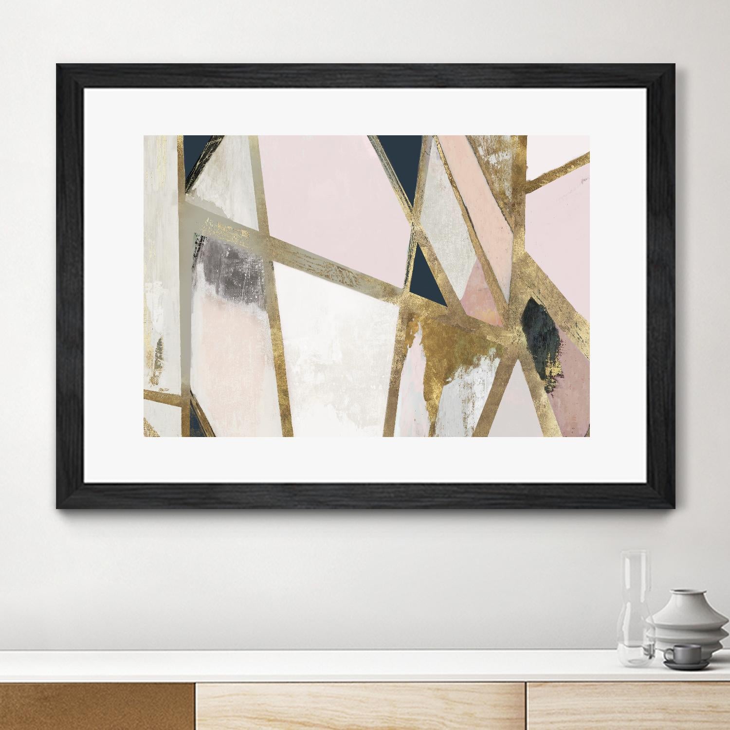 Warm Geometric II Blush Version by PI Studio on GIANT ART - pink abstract
