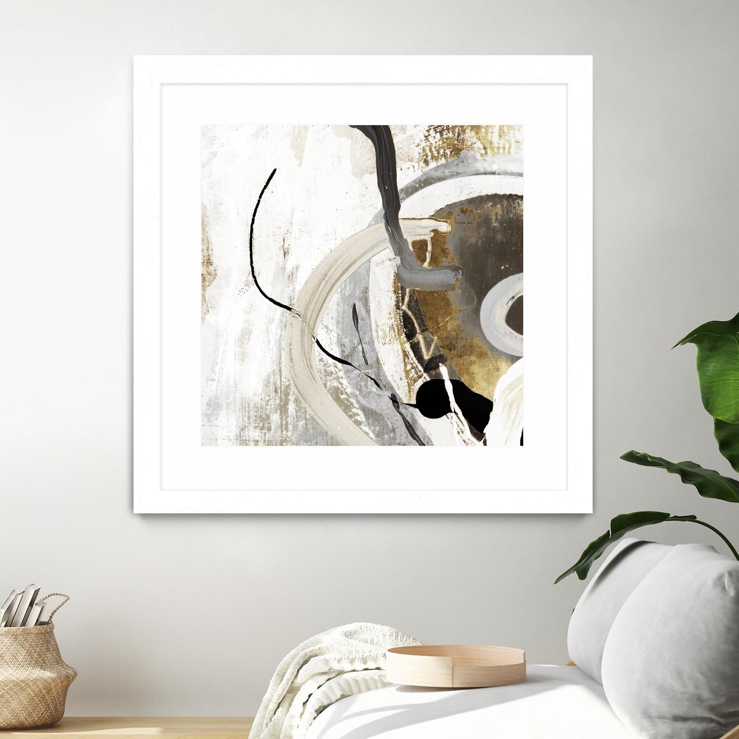 Teal - Tangled II Teal version by PI Studio on GIANT ART - grey abstract