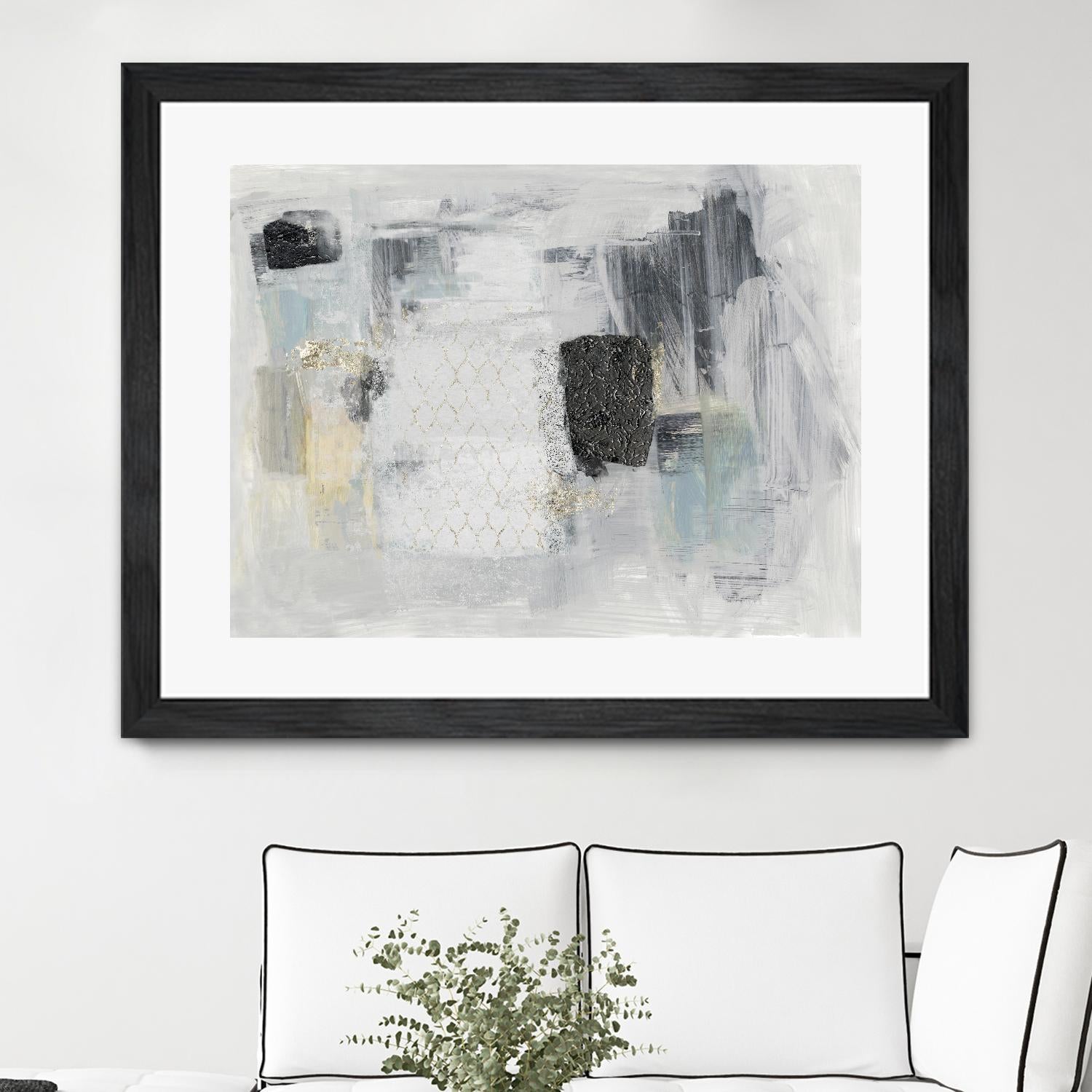 Baroque Abstract I by PI Studio on GIANT ART - black abstract