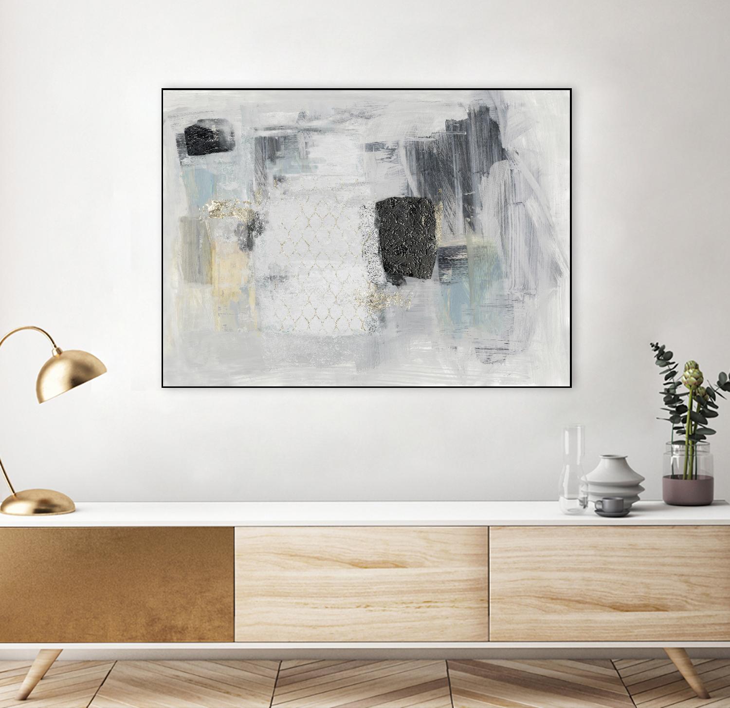 Baroque Abstract I by PI Studio on GIANT ART - black abstract