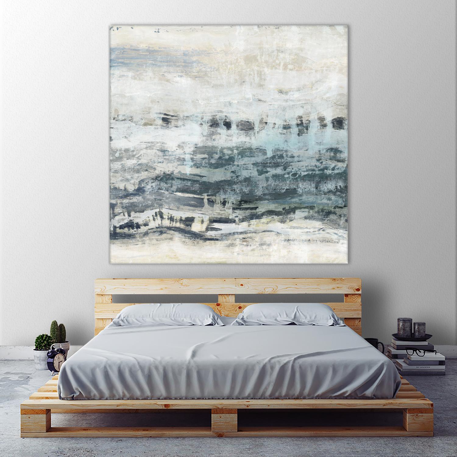 Black Waves by PI Studio on GIANT ART - blue abstract