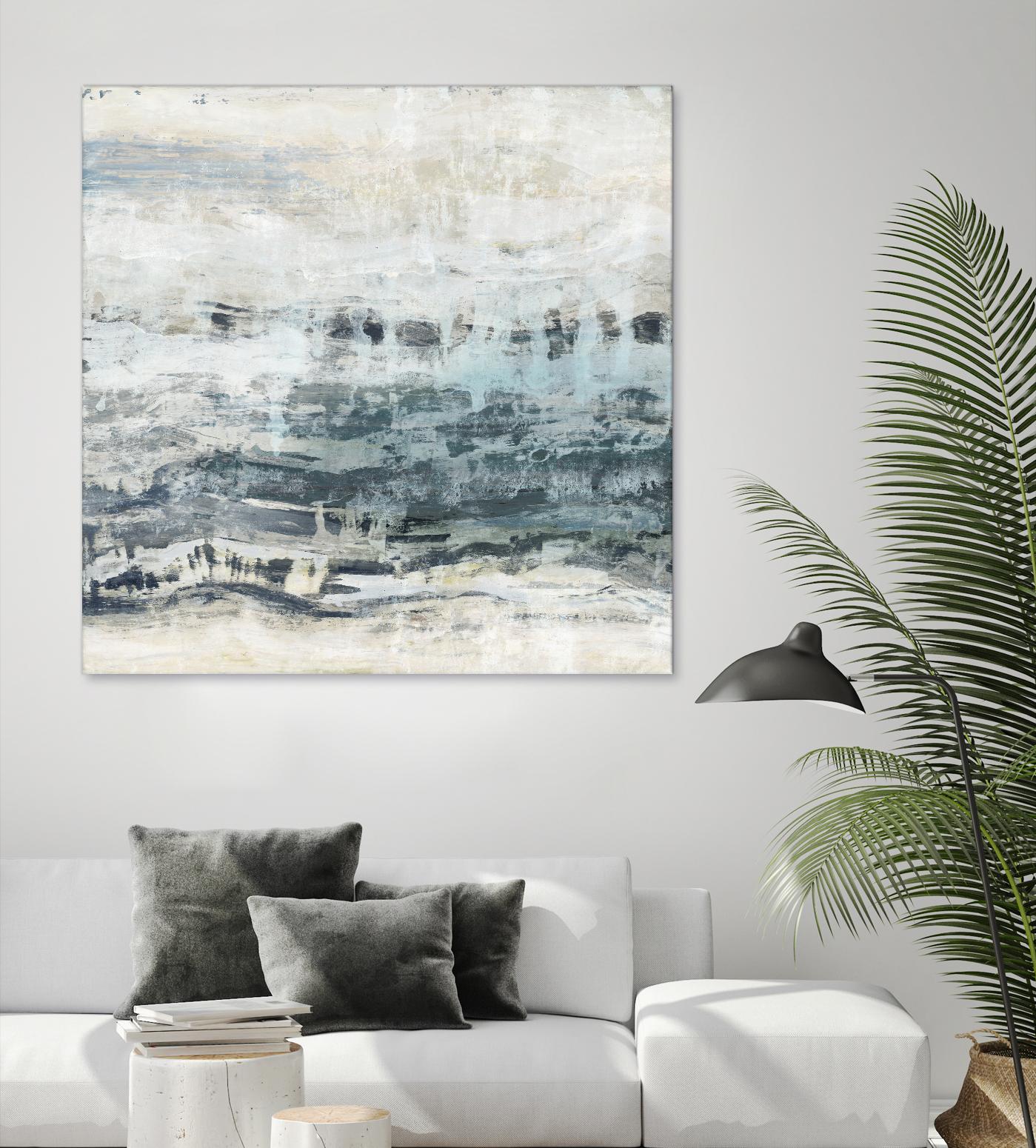 Black Waves by PI Studio on GIANT ART - blue abstract