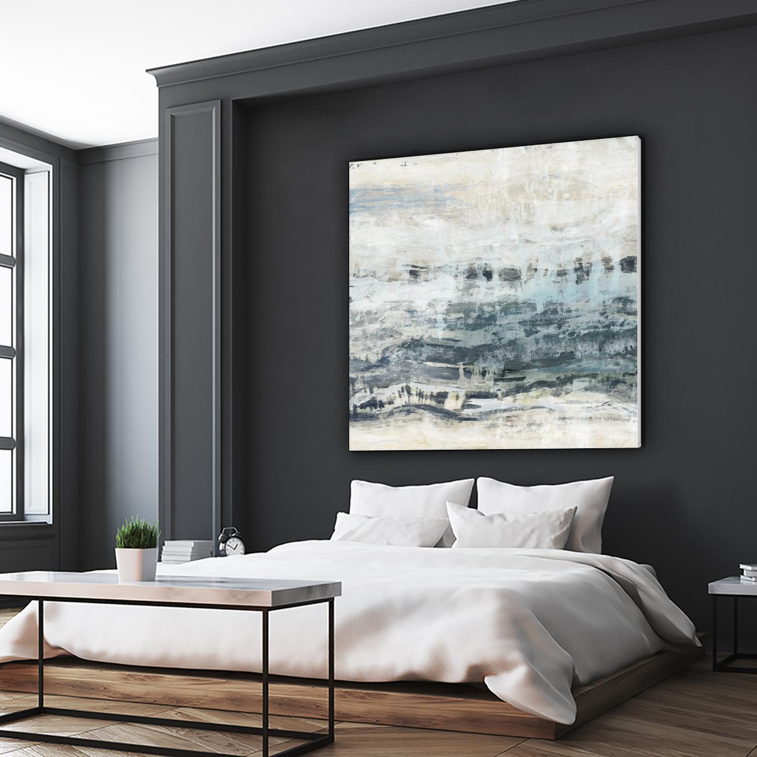 Black Waves by PI Studio on GIANT ART - blue abstract