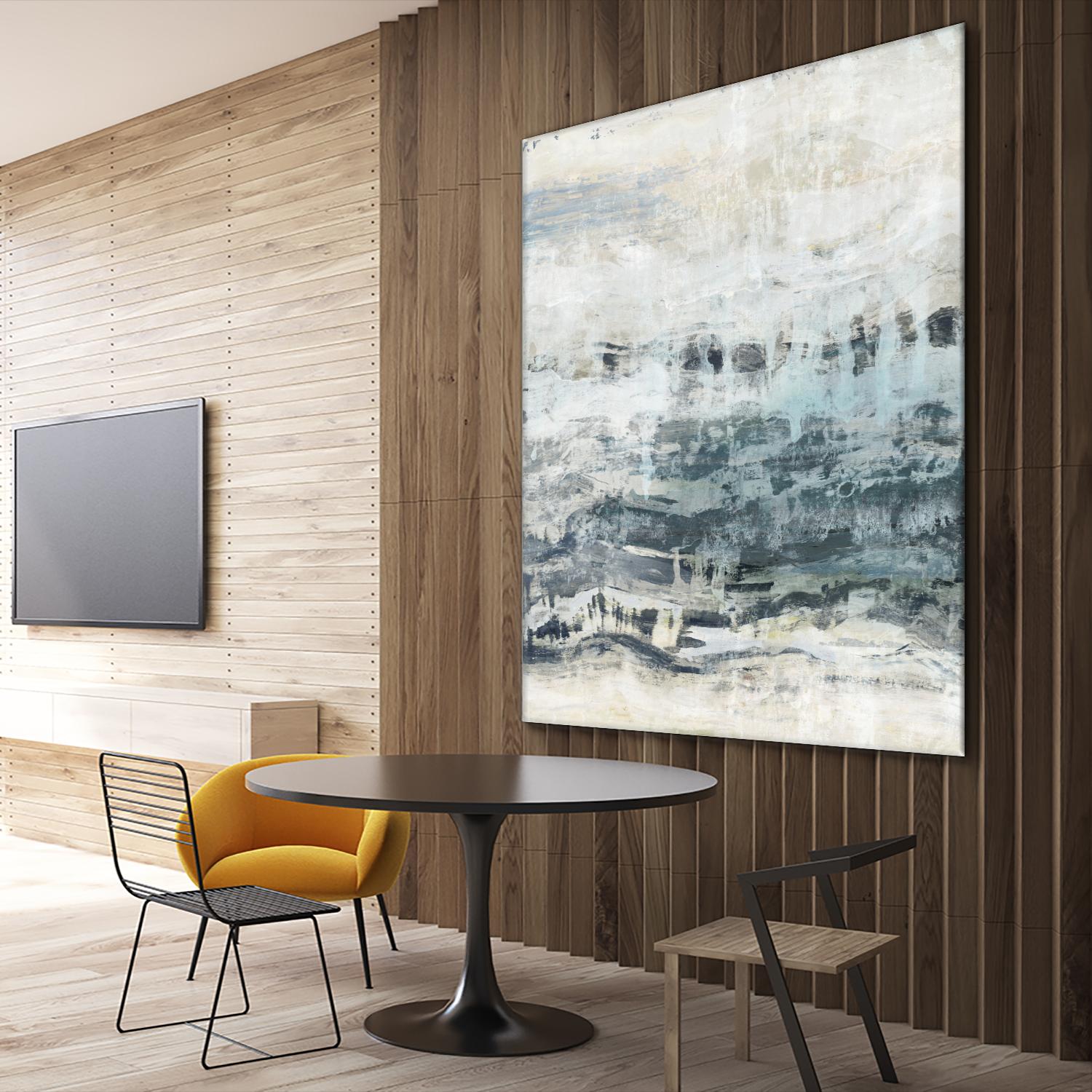 Black Waves by PI Studio on GIANT ART - blue abstract