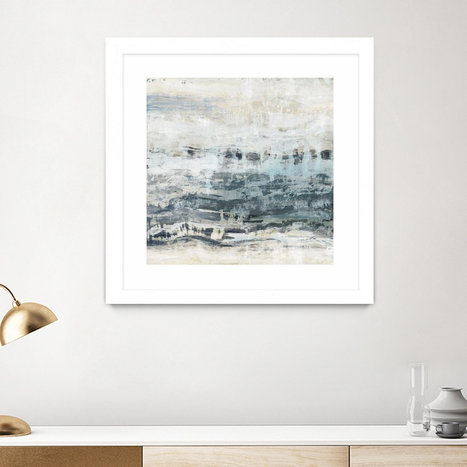 Black Waves by PI Studio on GIANT ART - blue abstract