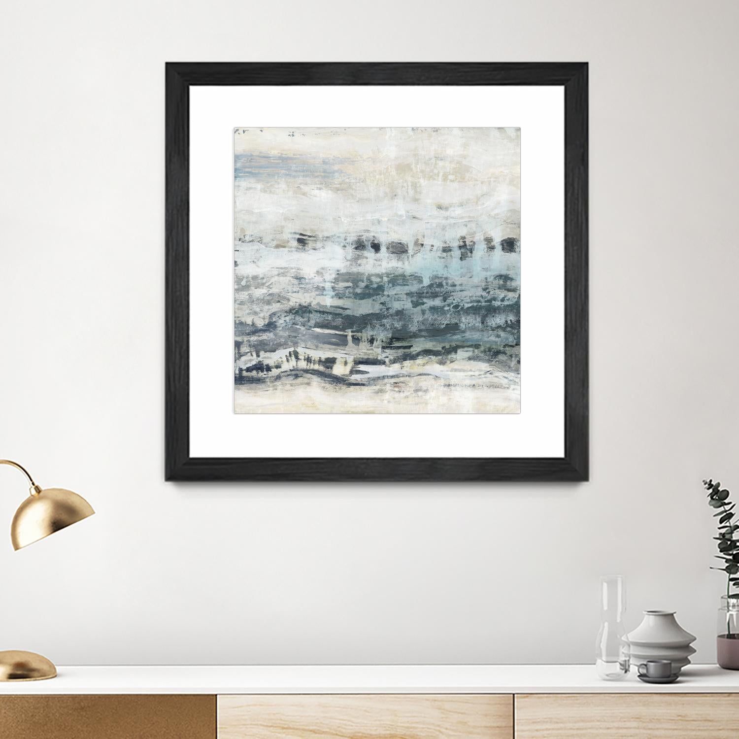 Black Waves by PI Studio on GIANT ART - blue abstract