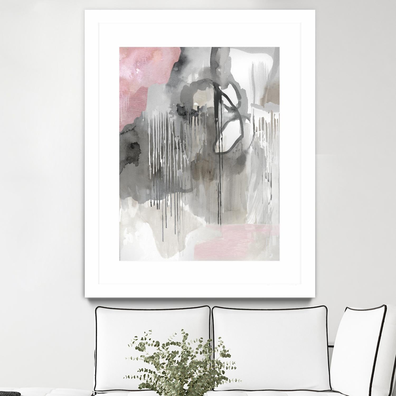 Muted Abstract by PI Studio on GIANT ART - pink abstract