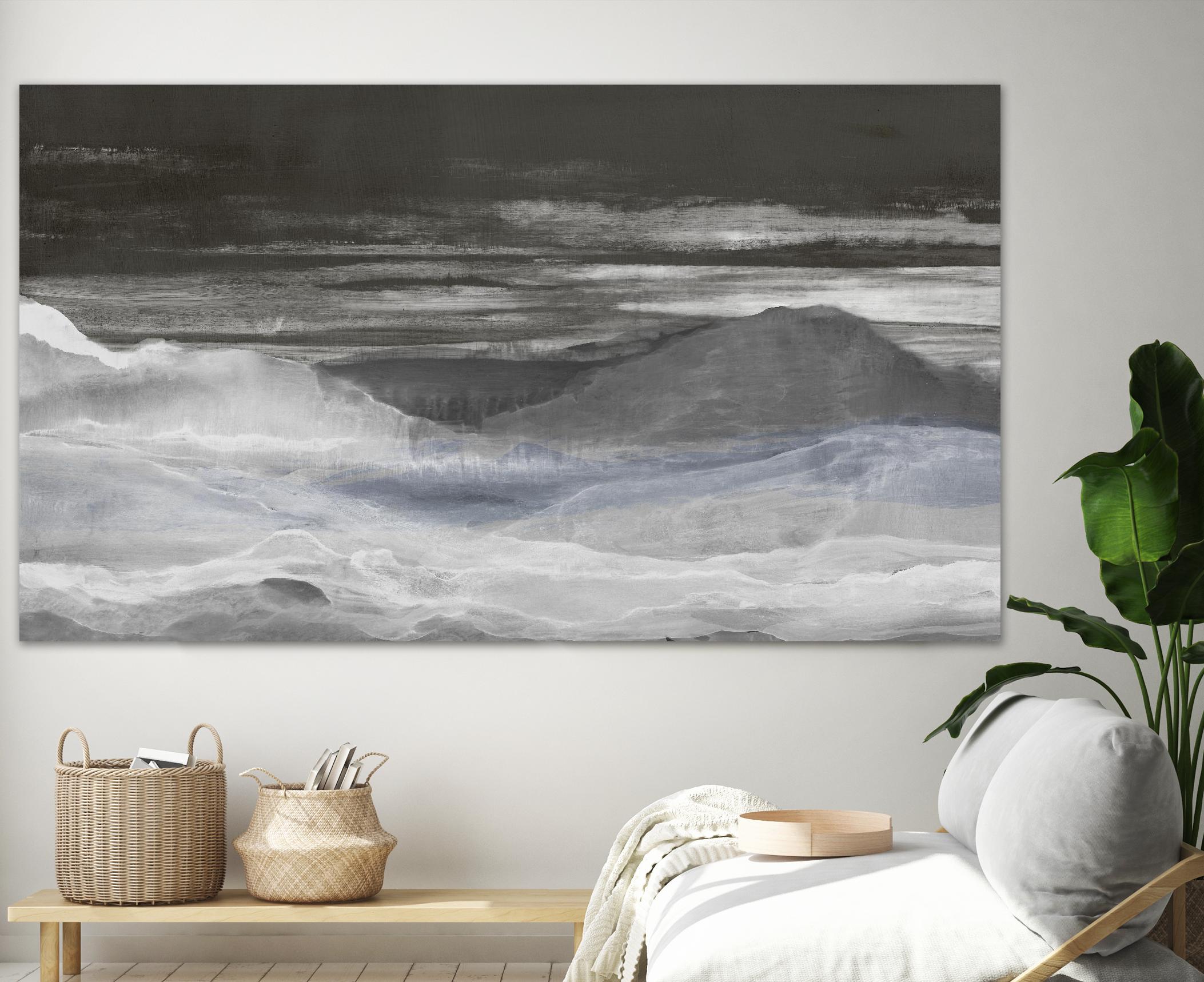 Black Rock by PI Studio on GIANT ART - white abstract