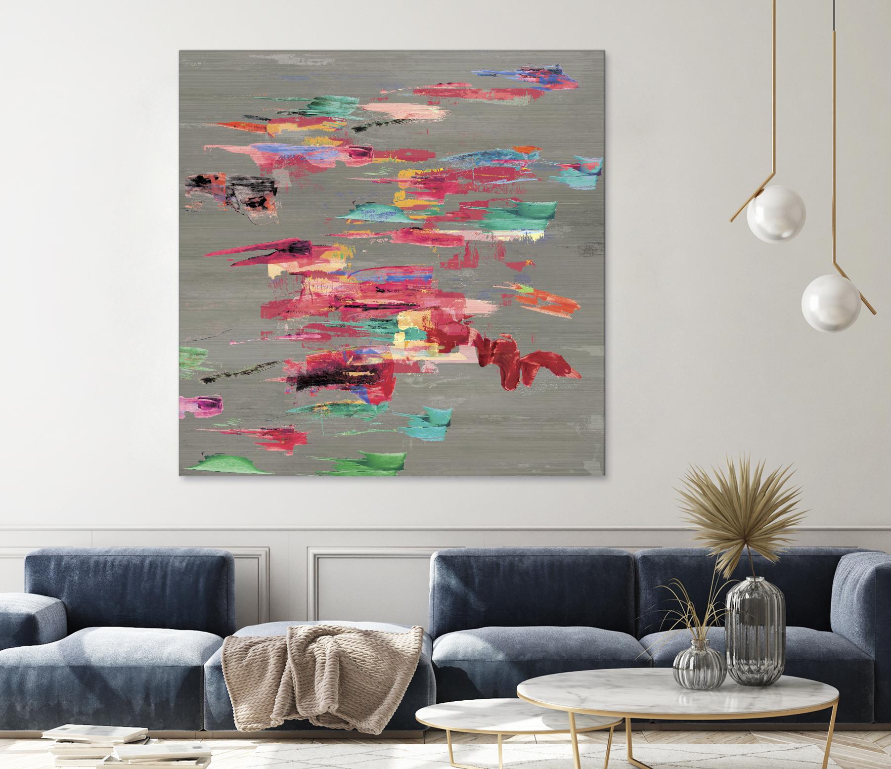 Pink pink by PI Studio on GIANT ART - red abstract