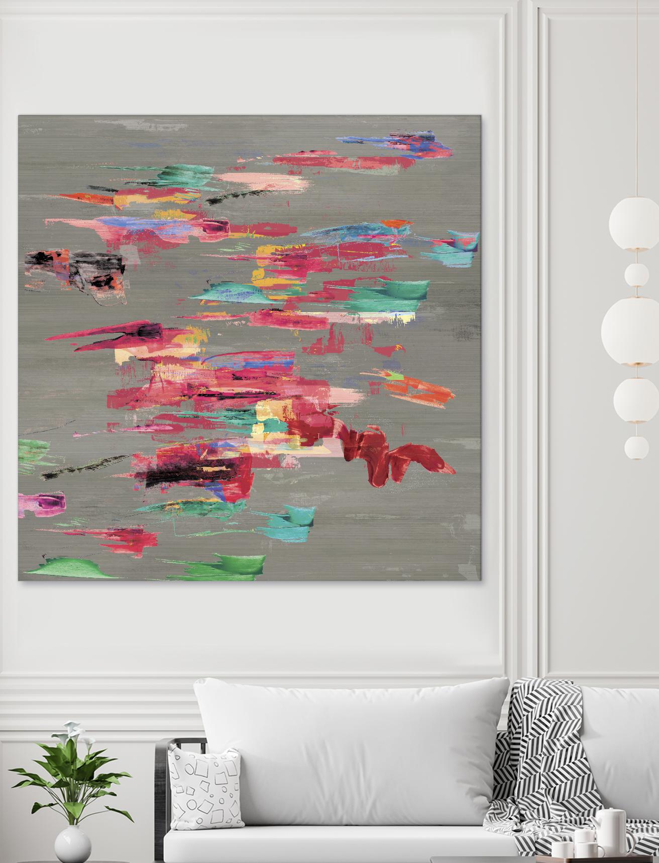 Pink pink by PI Studio on GIANT ART - red abstract