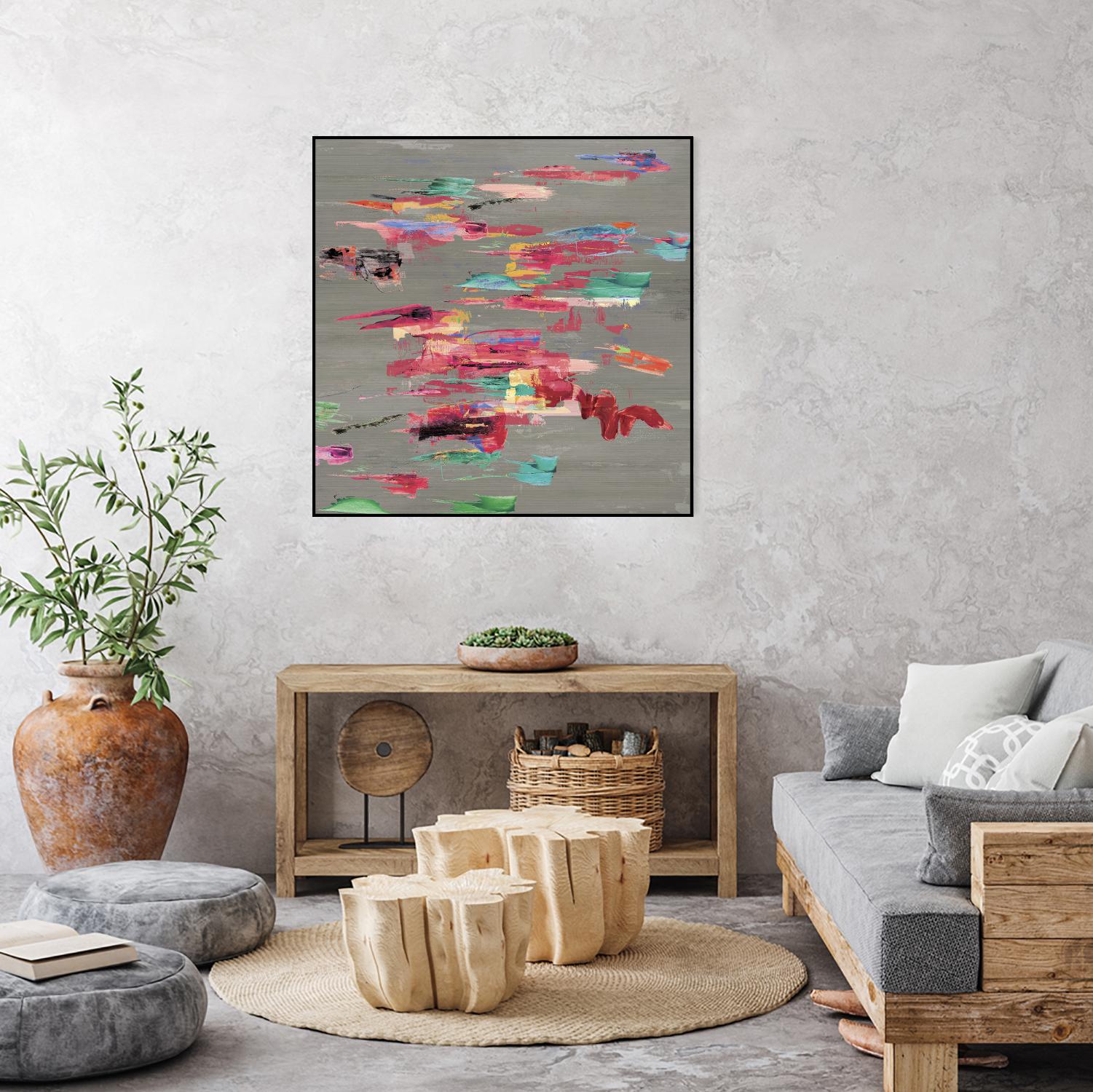Pink pink by PI Studio on GIANT ART - red abstract