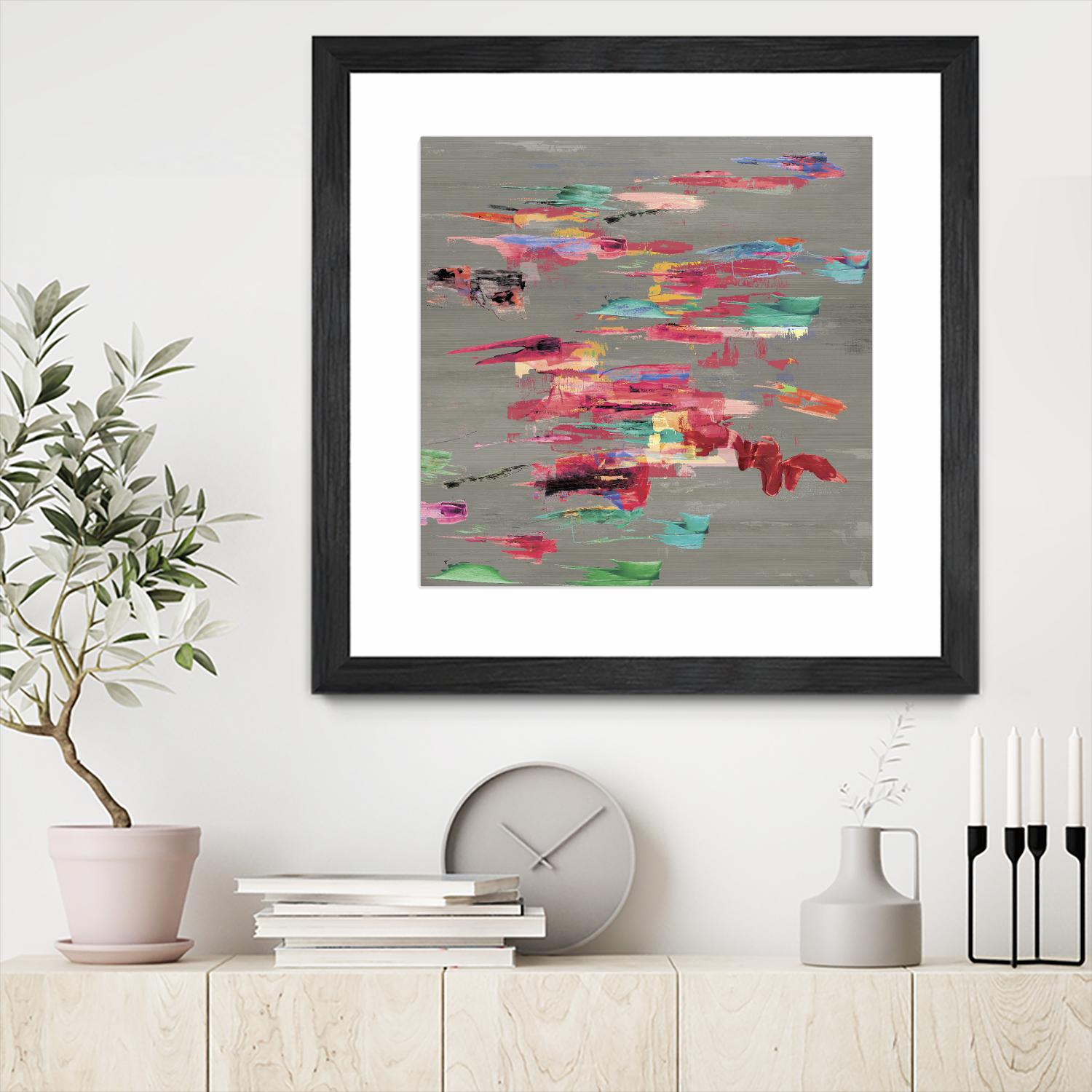 Pink pink by PI Studio on GIANT ART - red abstract
